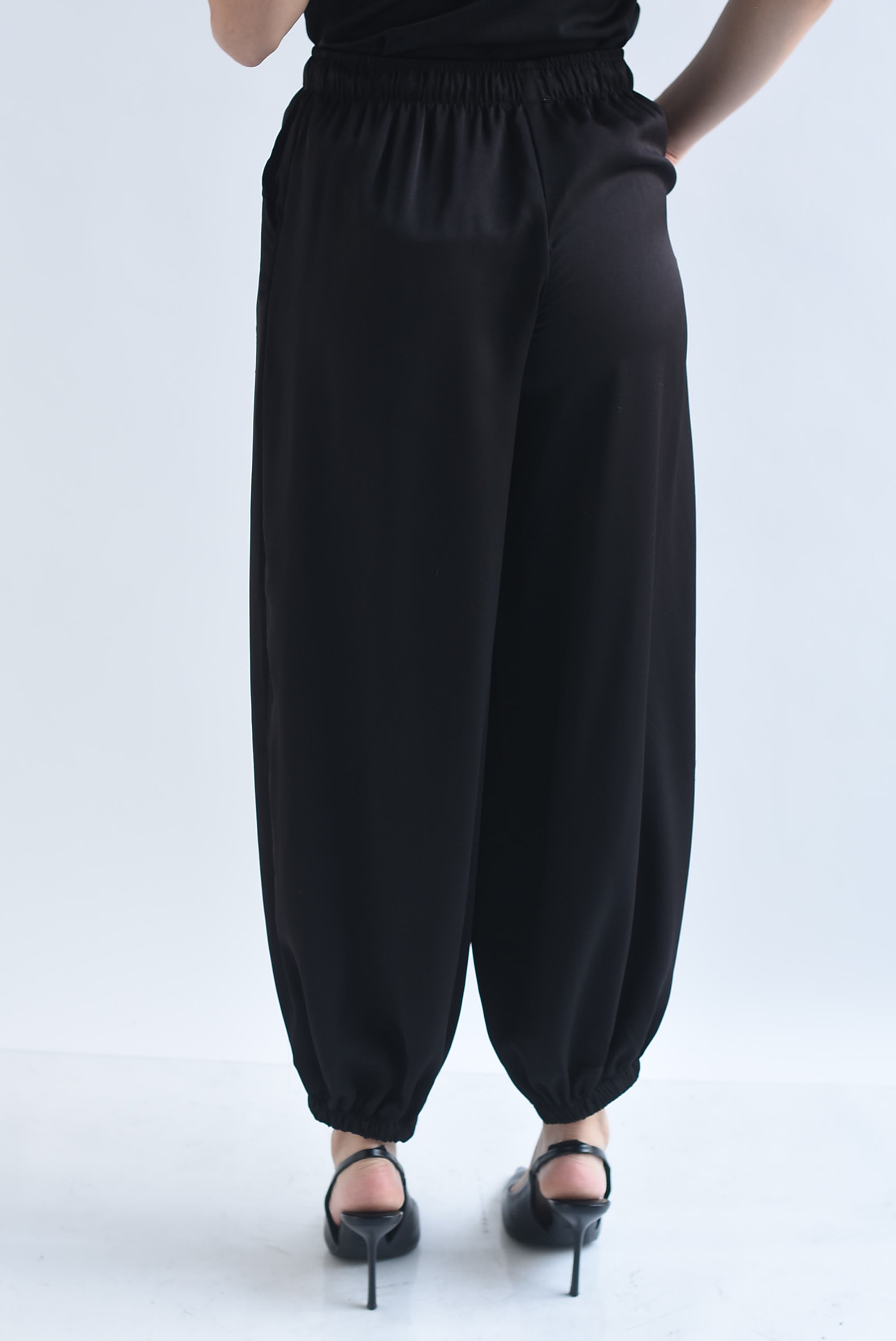 Pantalón globo satín jareta