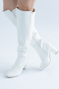 Fashion Styled Botas Alta Blanco