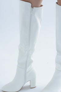 Fashion Styled Botas Alta Blanco