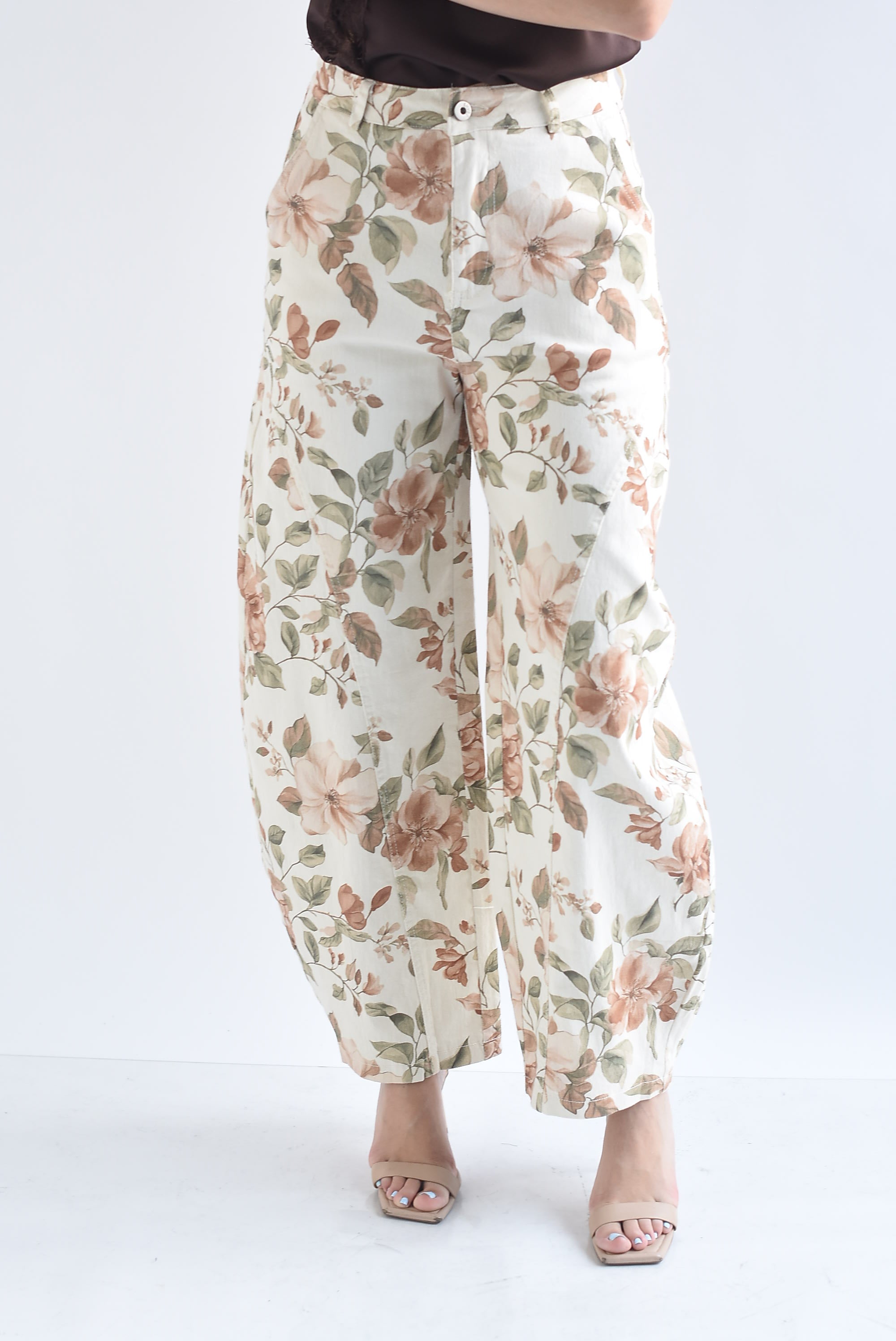 Jeans barrel estampado