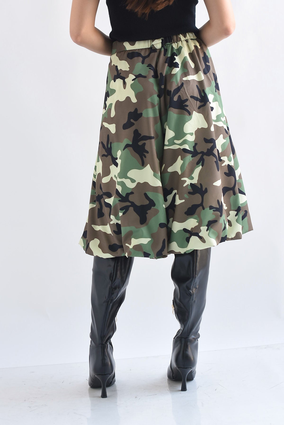 Bermuda culotte globo camuflaje