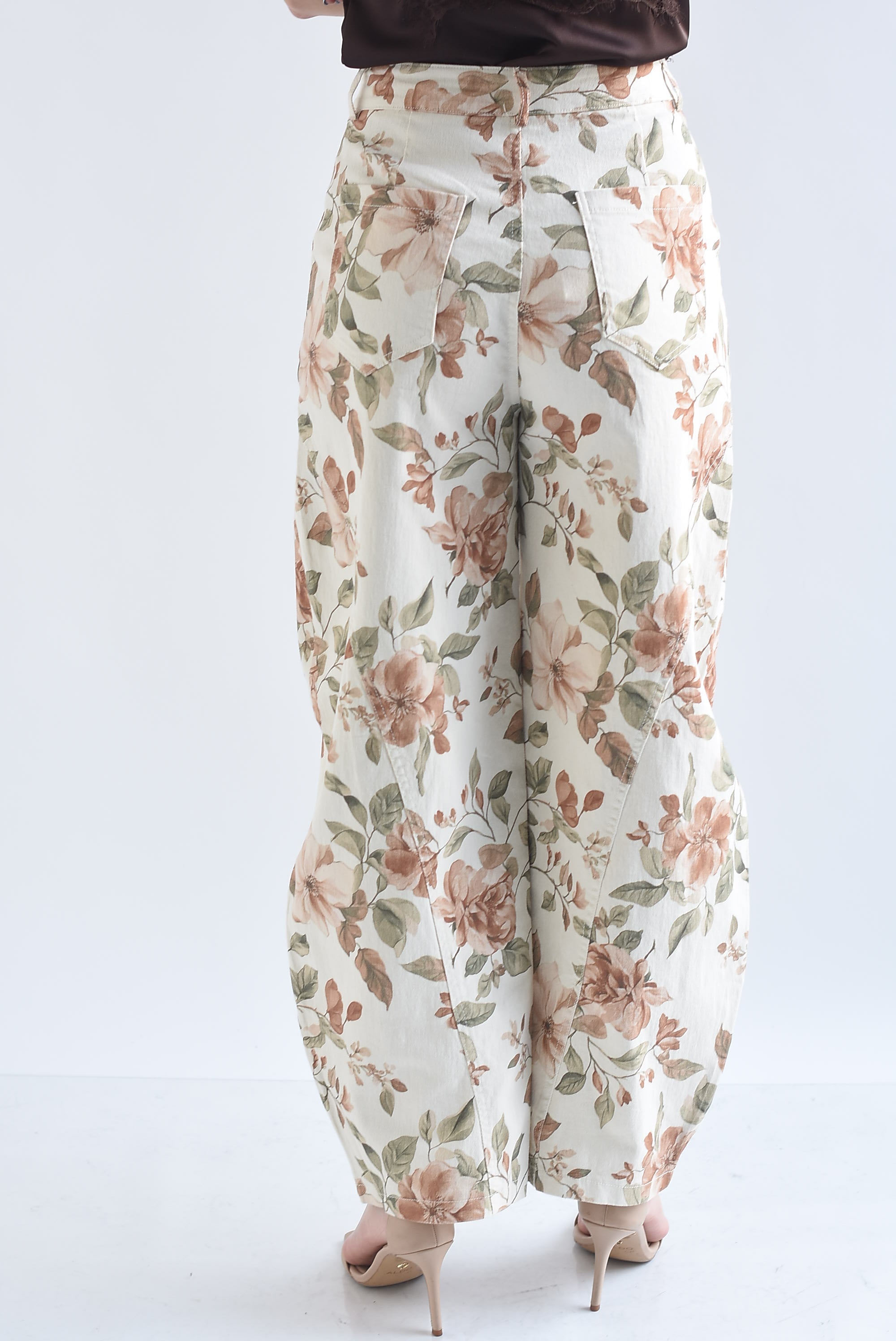 Jeans barrel estampado