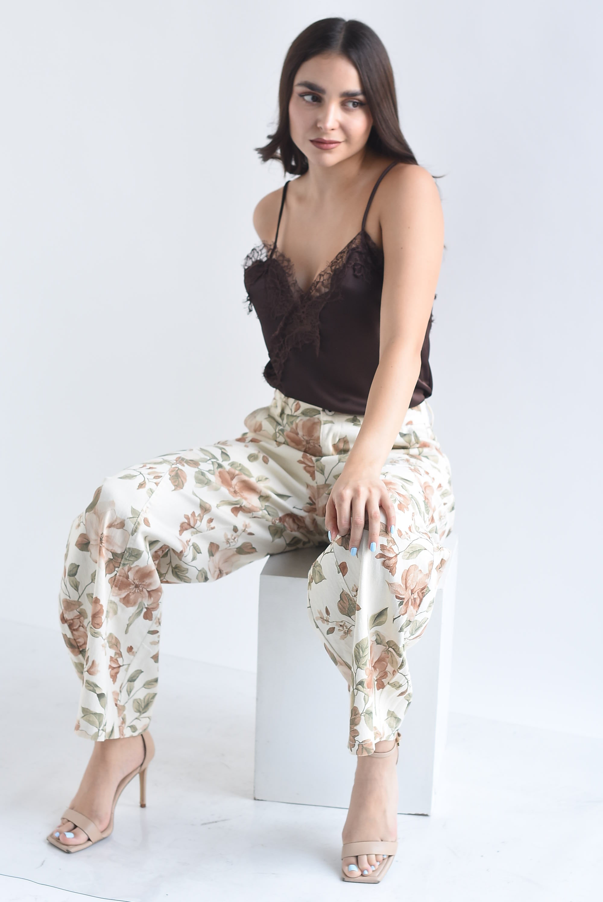 Jeans barrel estampado