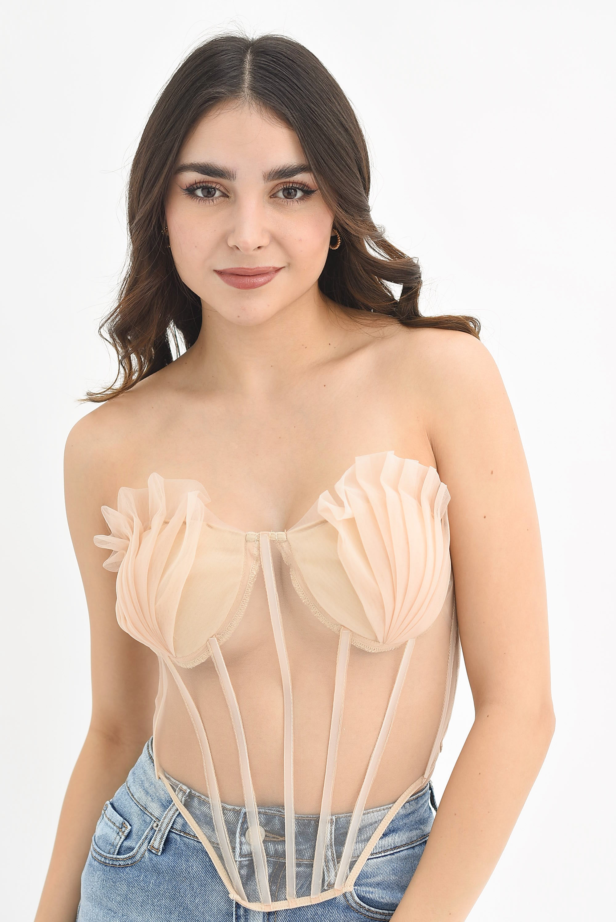 Corset copas sea Shell Blush