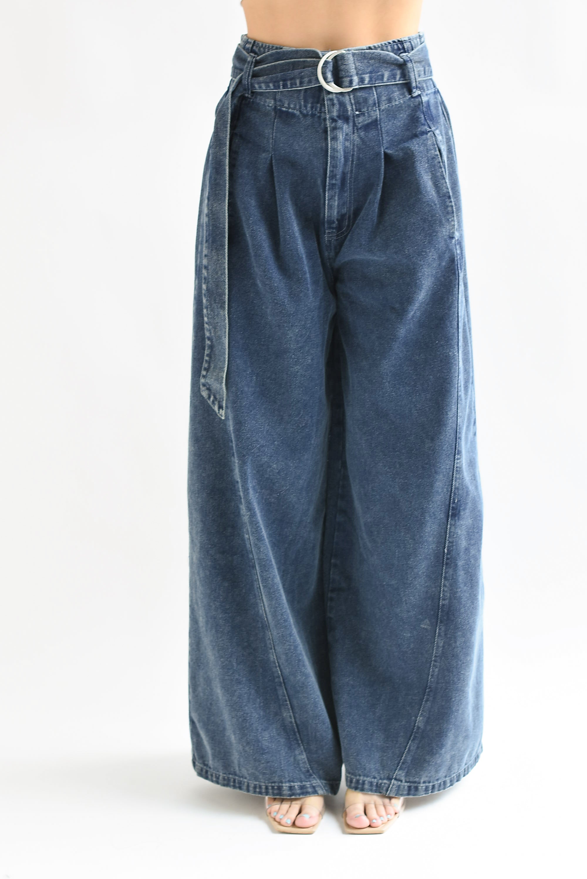 Jeans pata de elefante cinta Dark