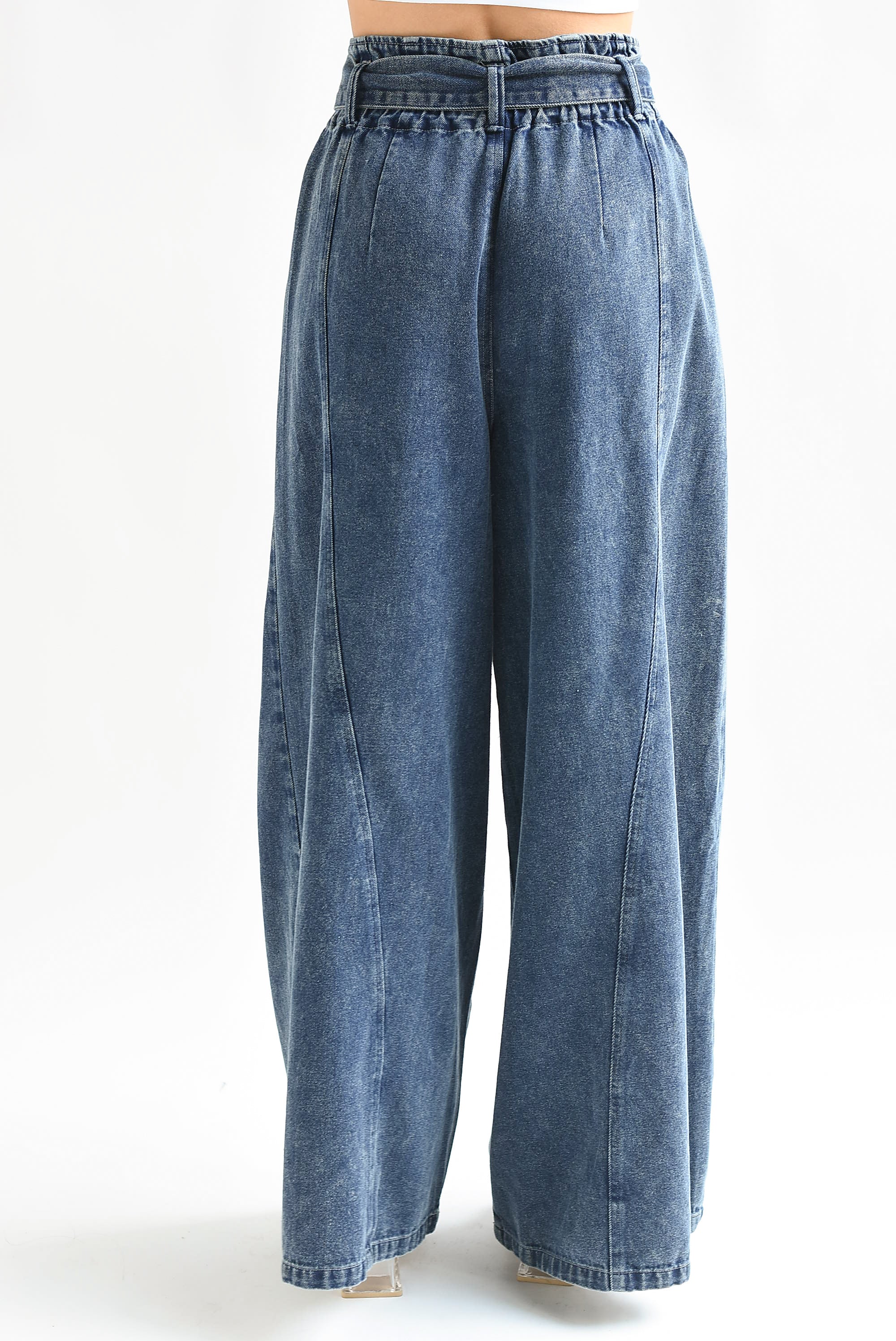 Jeans pata de elefante cinta Dark