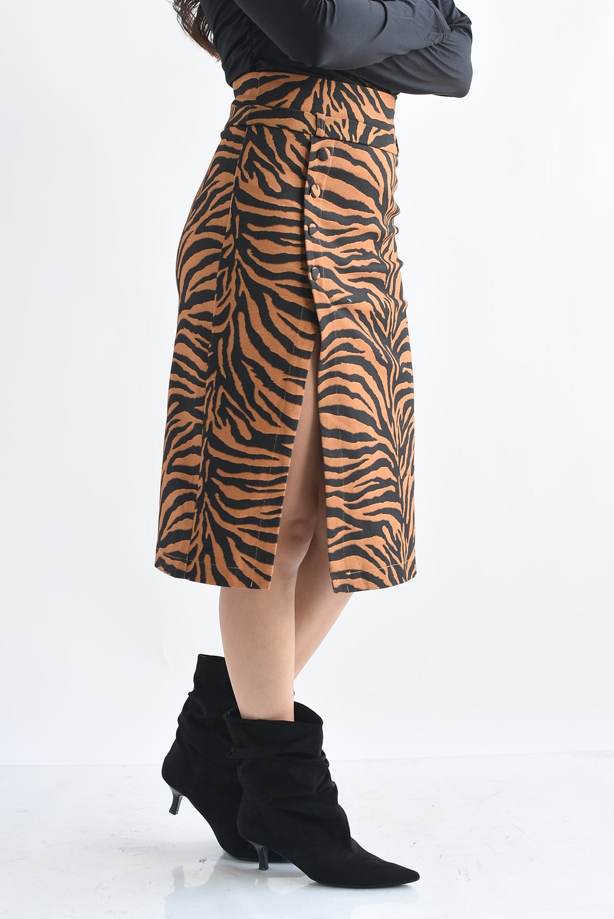 Falda lápiz tigre Denim