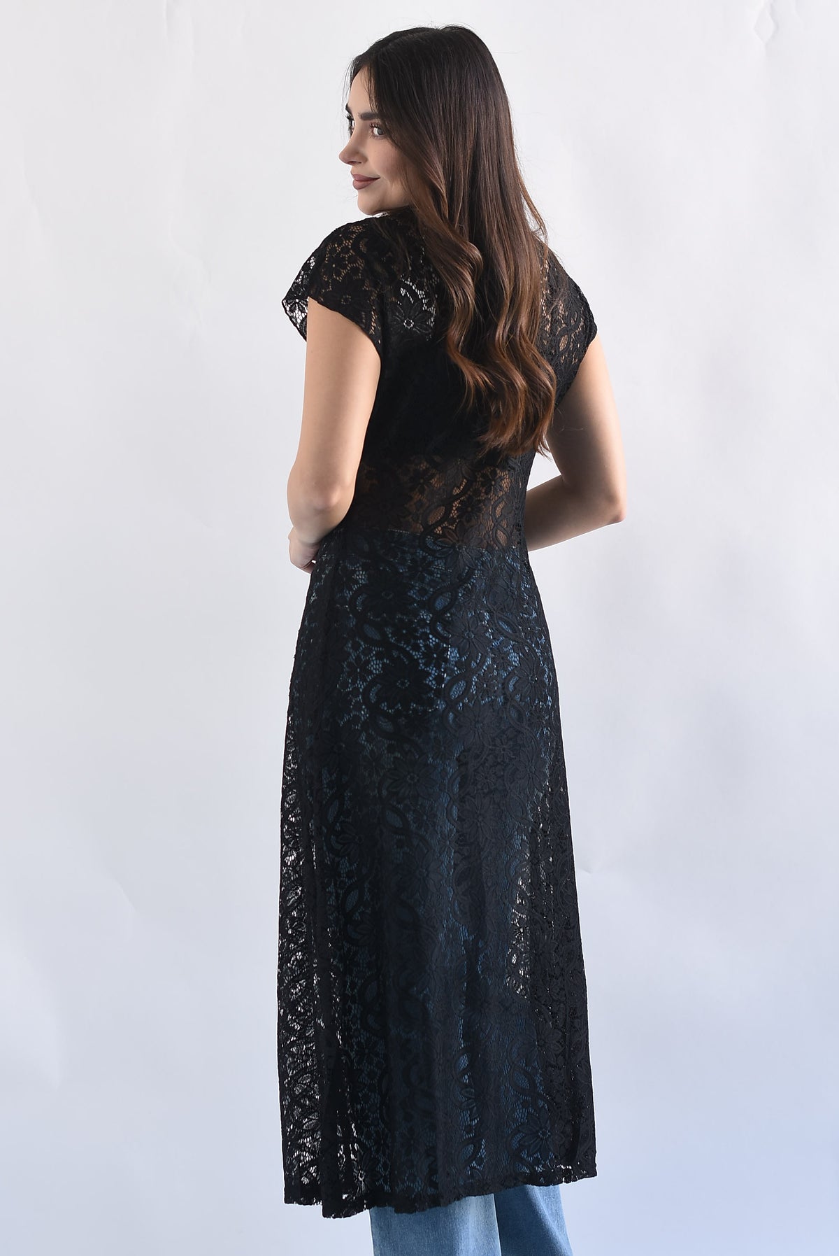 Maxi blusa encaje
