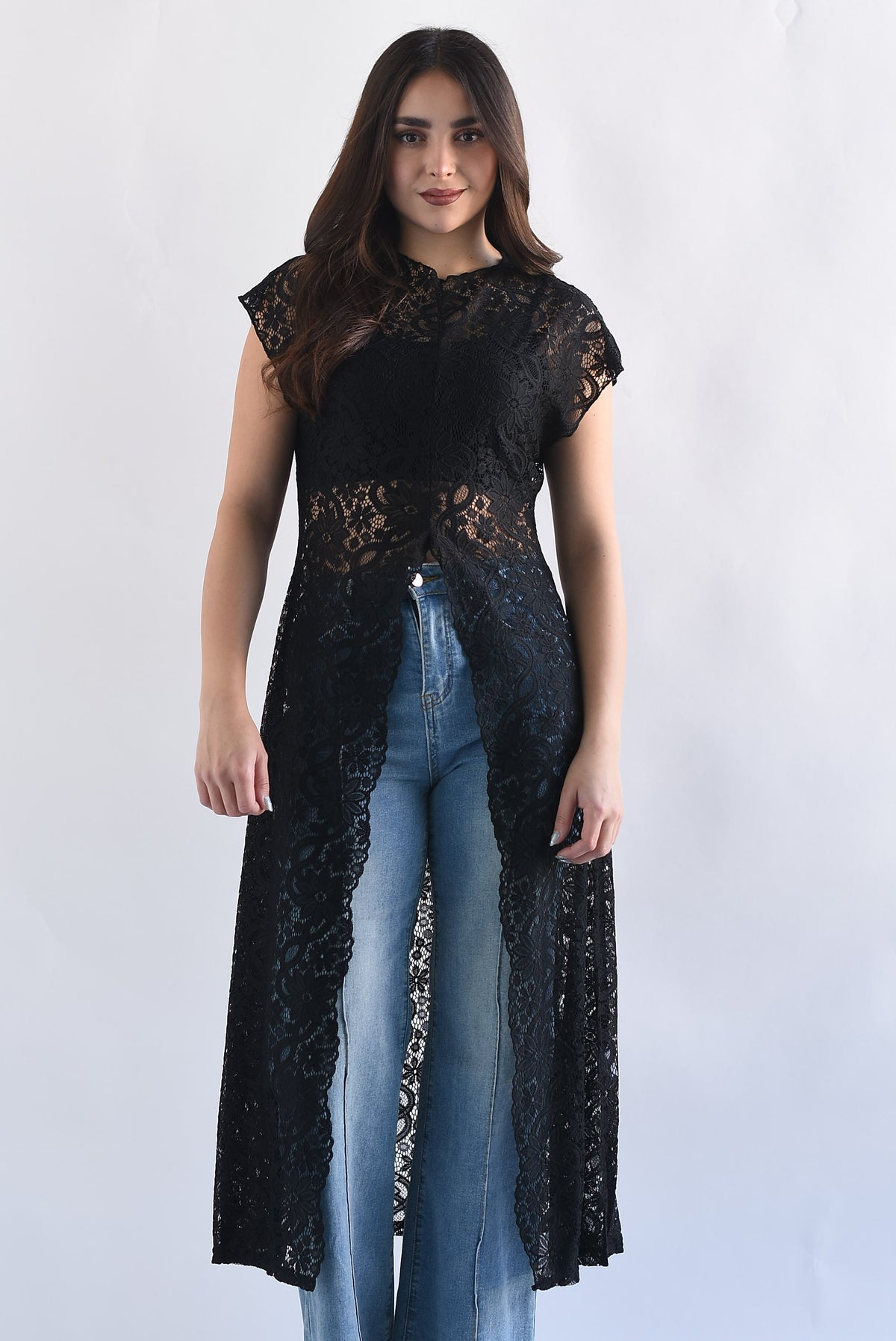 Maxi blusa encaje