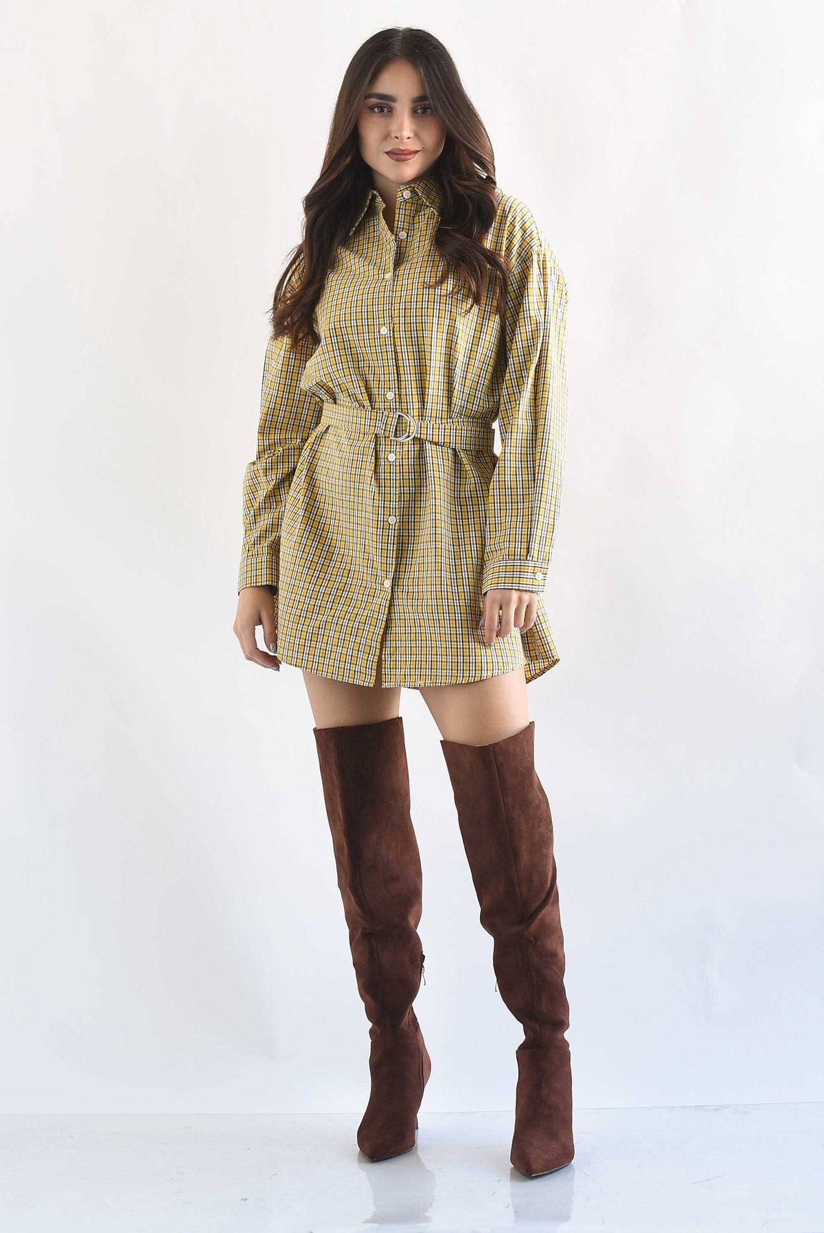 Vestido camisa cuadros