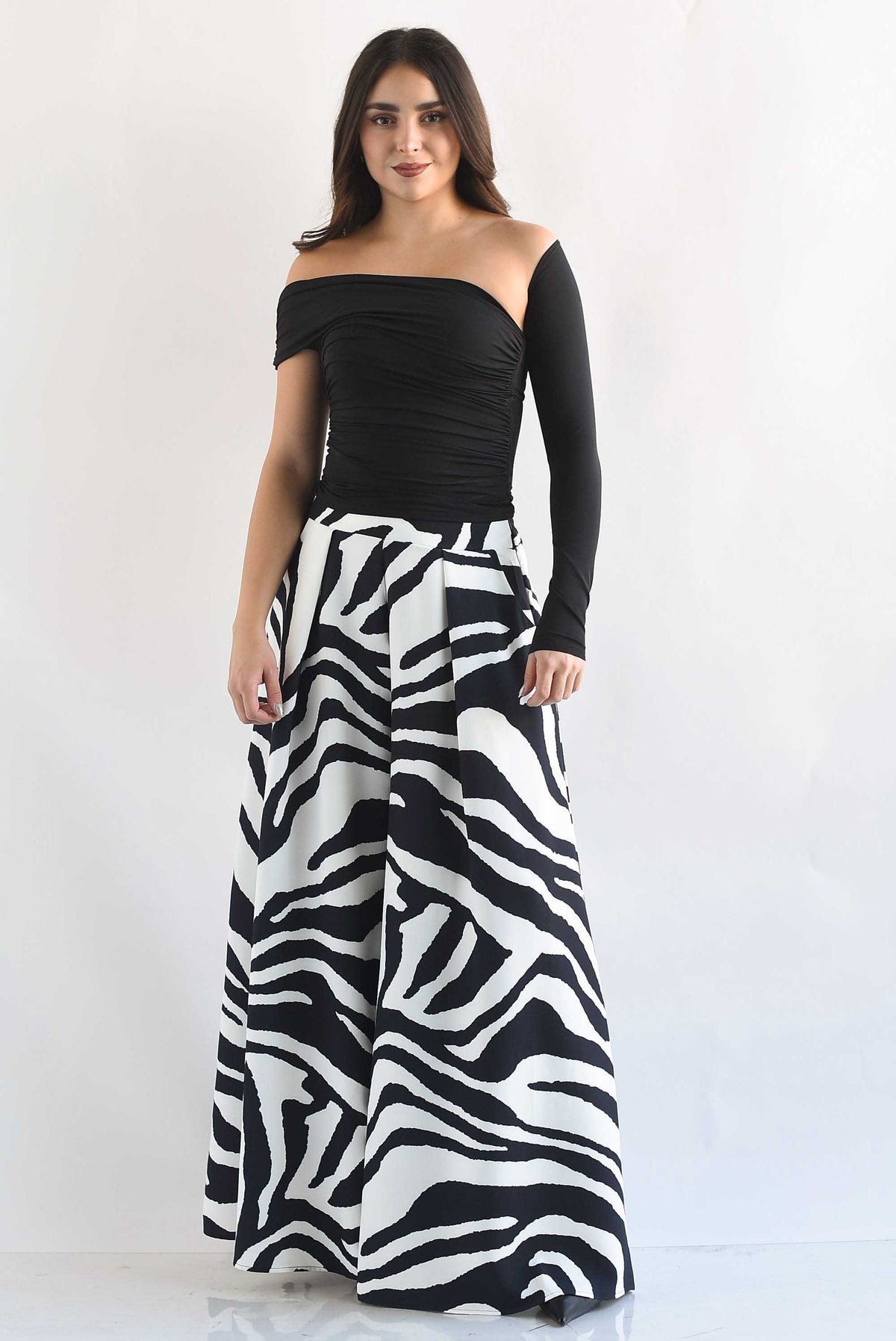 Pantalón sastre pata de elefante zebra