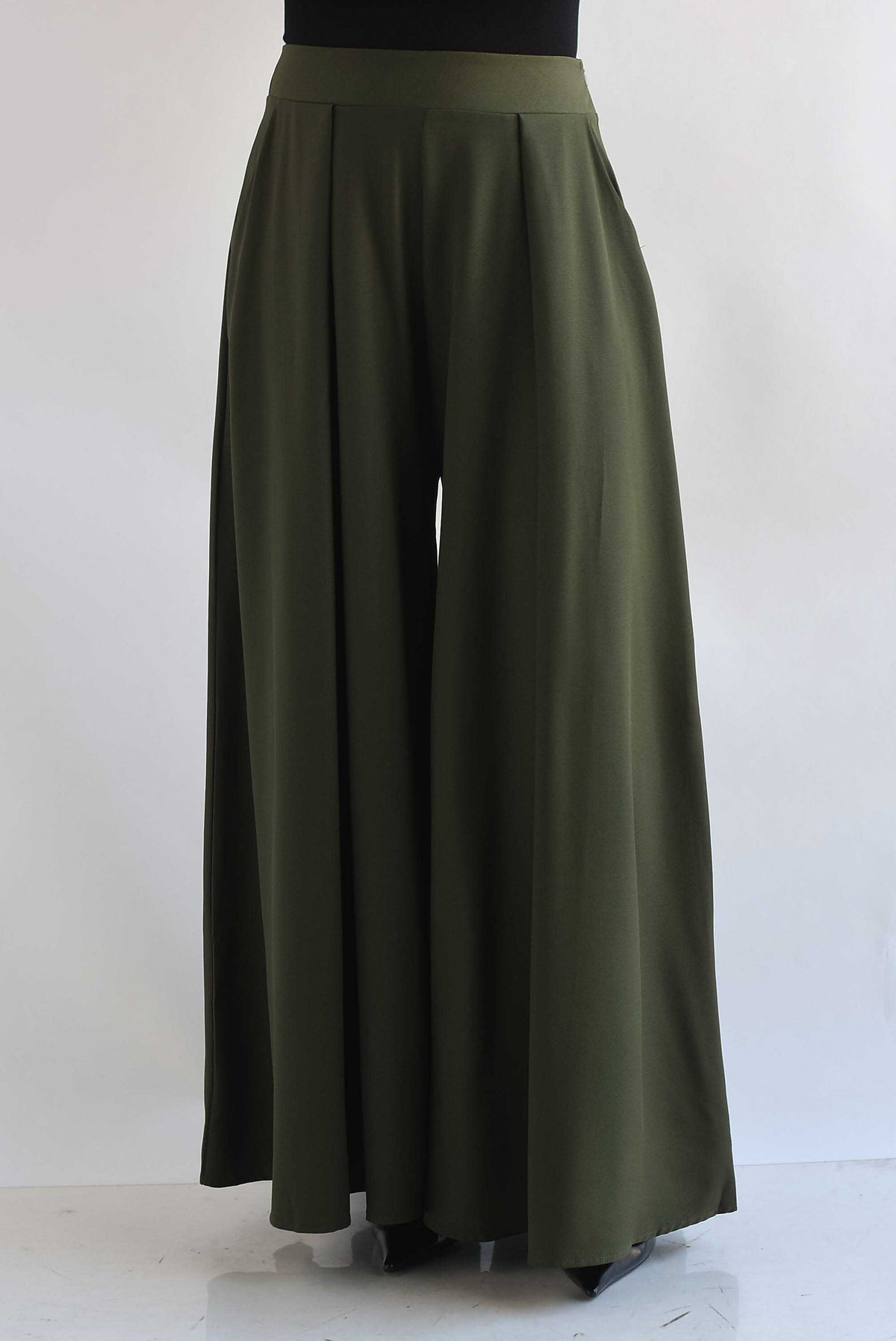 Pantalón sastre pata de elefante liso