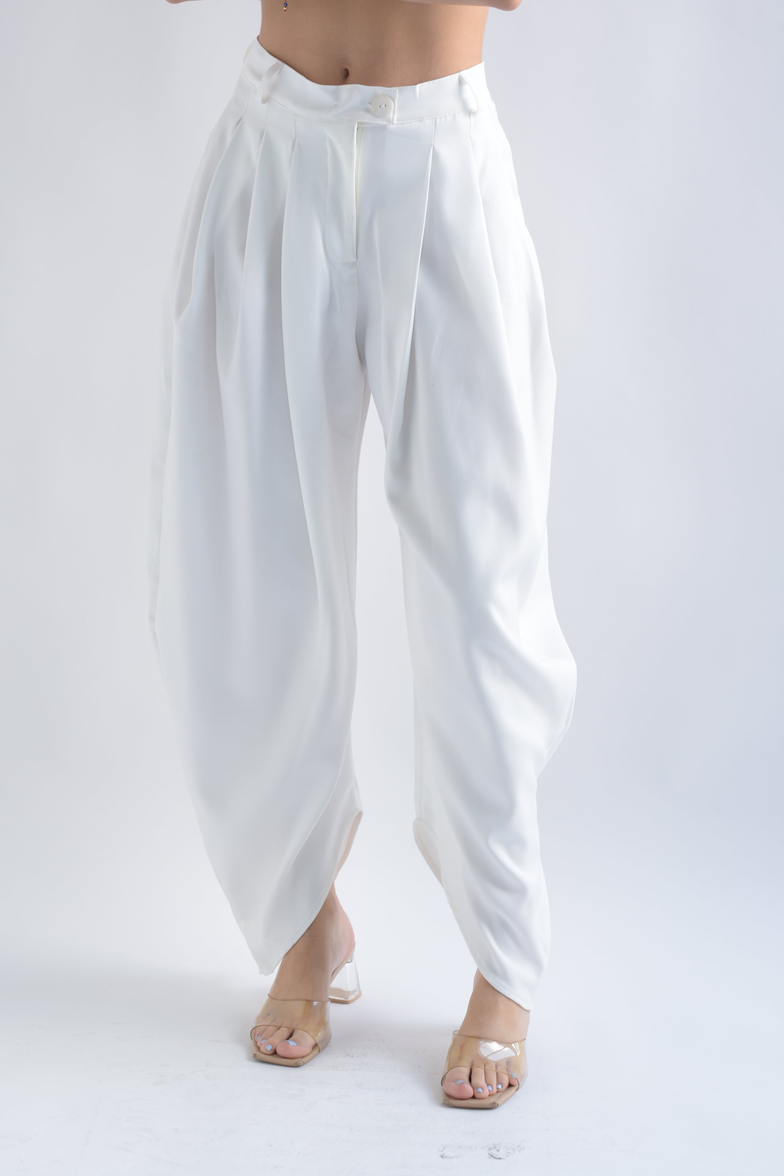 Pantalón globo Blanco