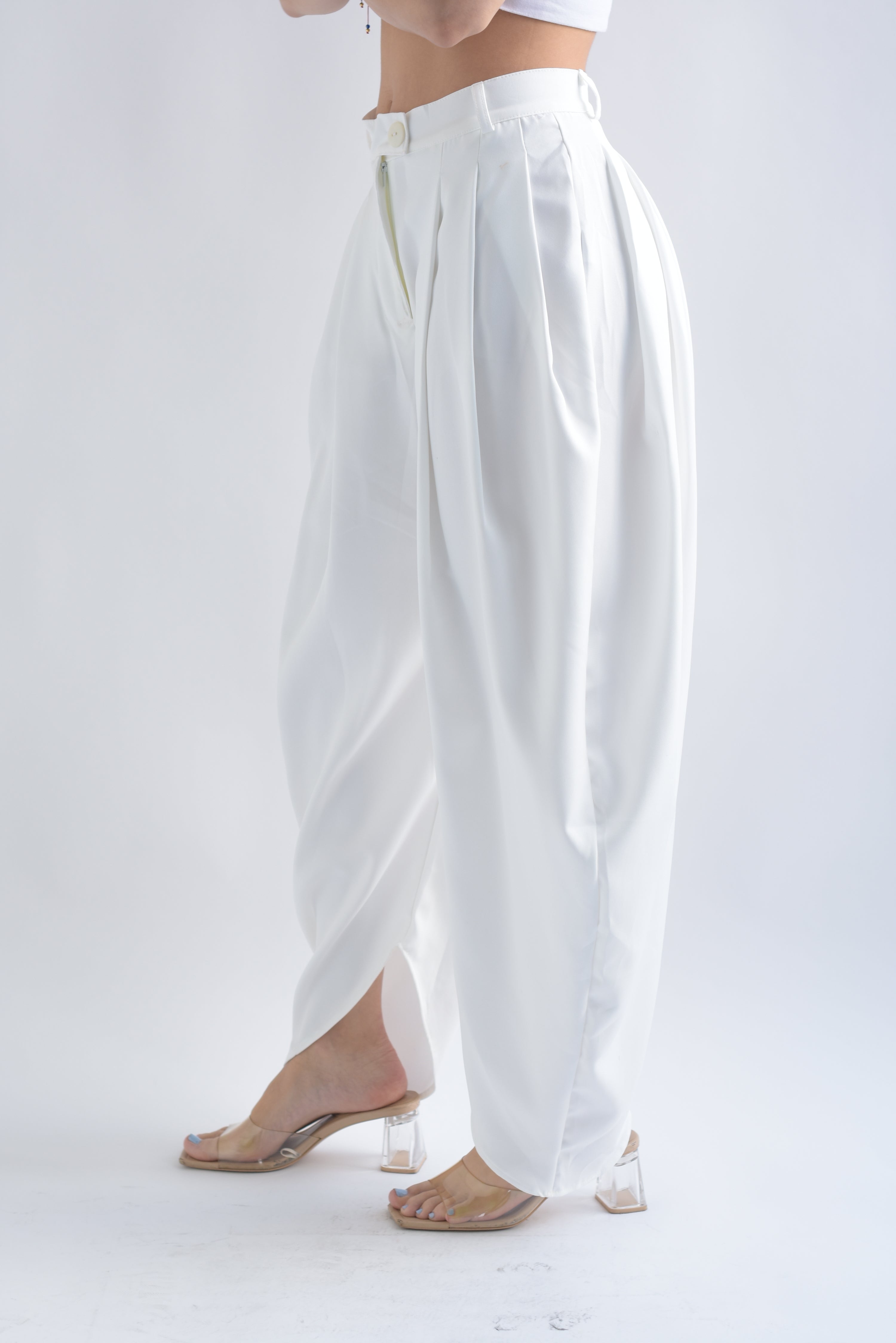 Pantalón globo Blanco