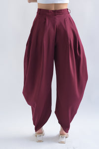 Fashion Styled Pantalón globo Vino