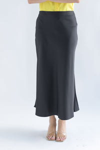 Fashion Styled Falda lencera corte A Negra