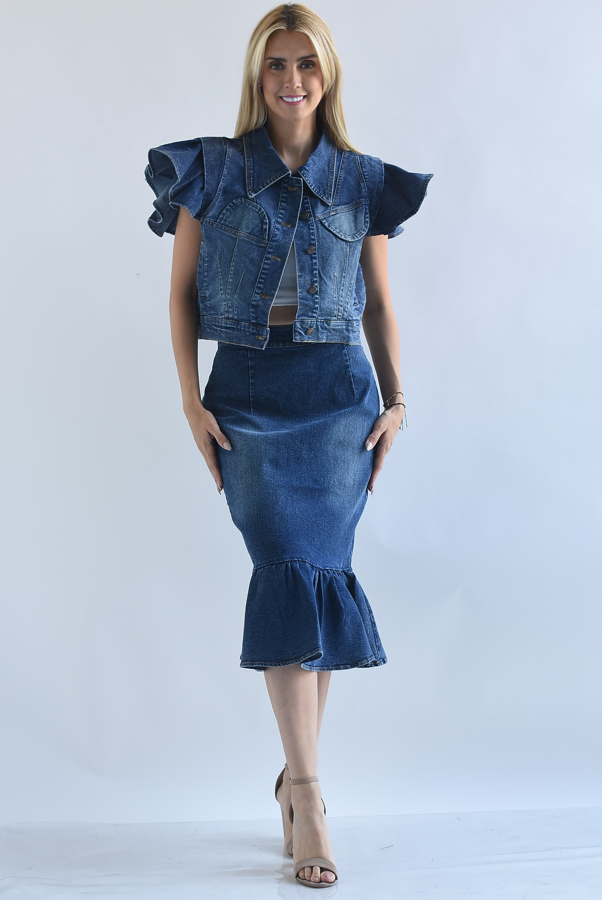 Falda olán Denim