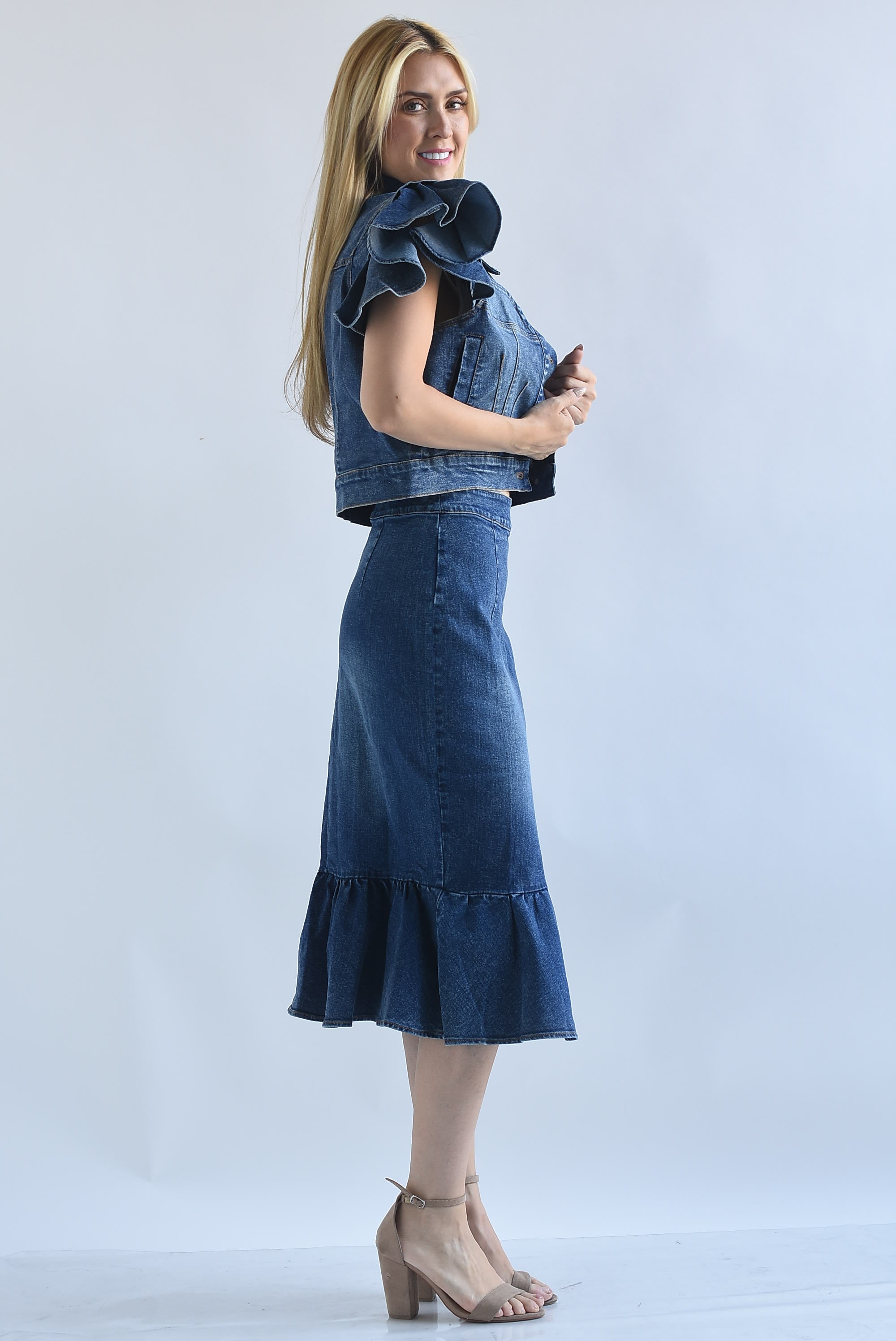 Falda olán Denim