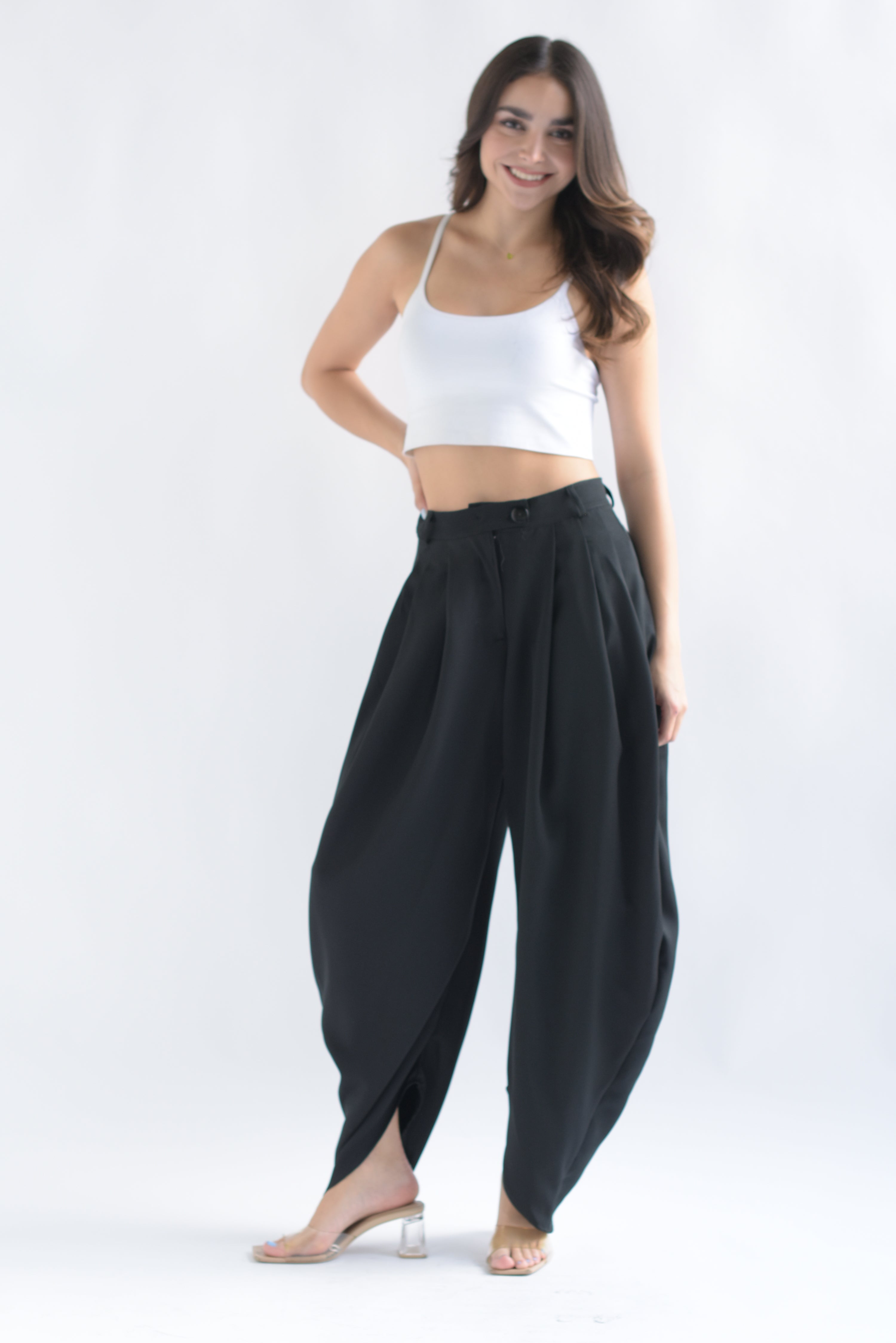 Pantalón globo Negro