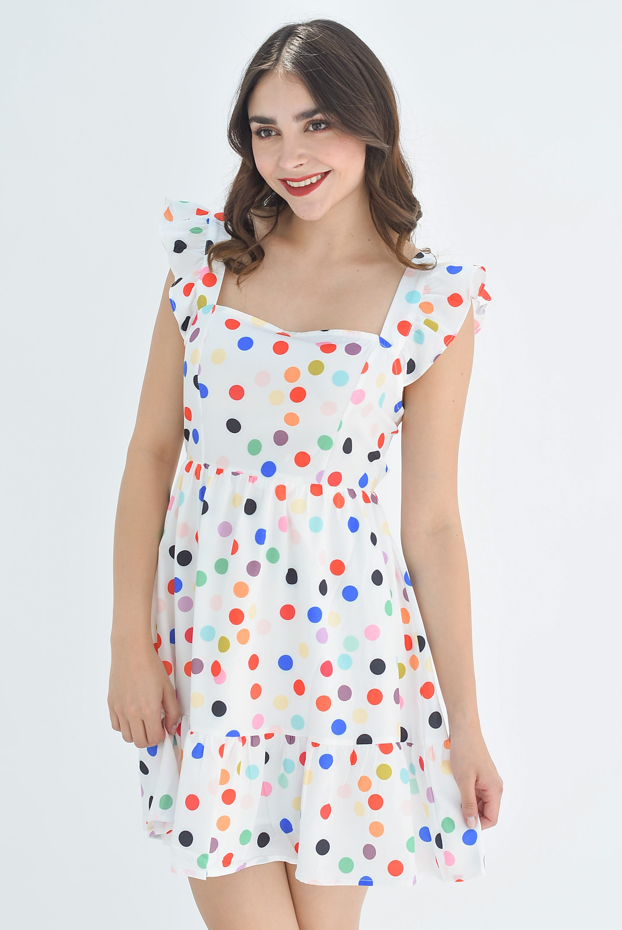 Vestido Polka Dots Multicolor