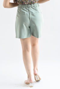 Fashion Styled Short largo pinzas Verde Menta