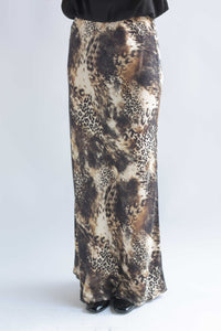 Fashion Styled Falda lencera animal print encaje