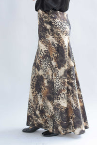 Fashion Styled Falda lencera animal print encaje