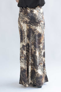 Fashion Styled Falda lencera animal print encaje