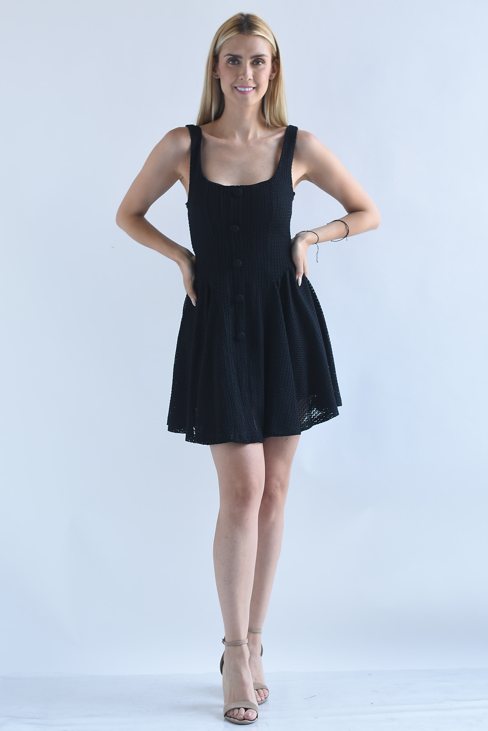 Vestido corto crochet