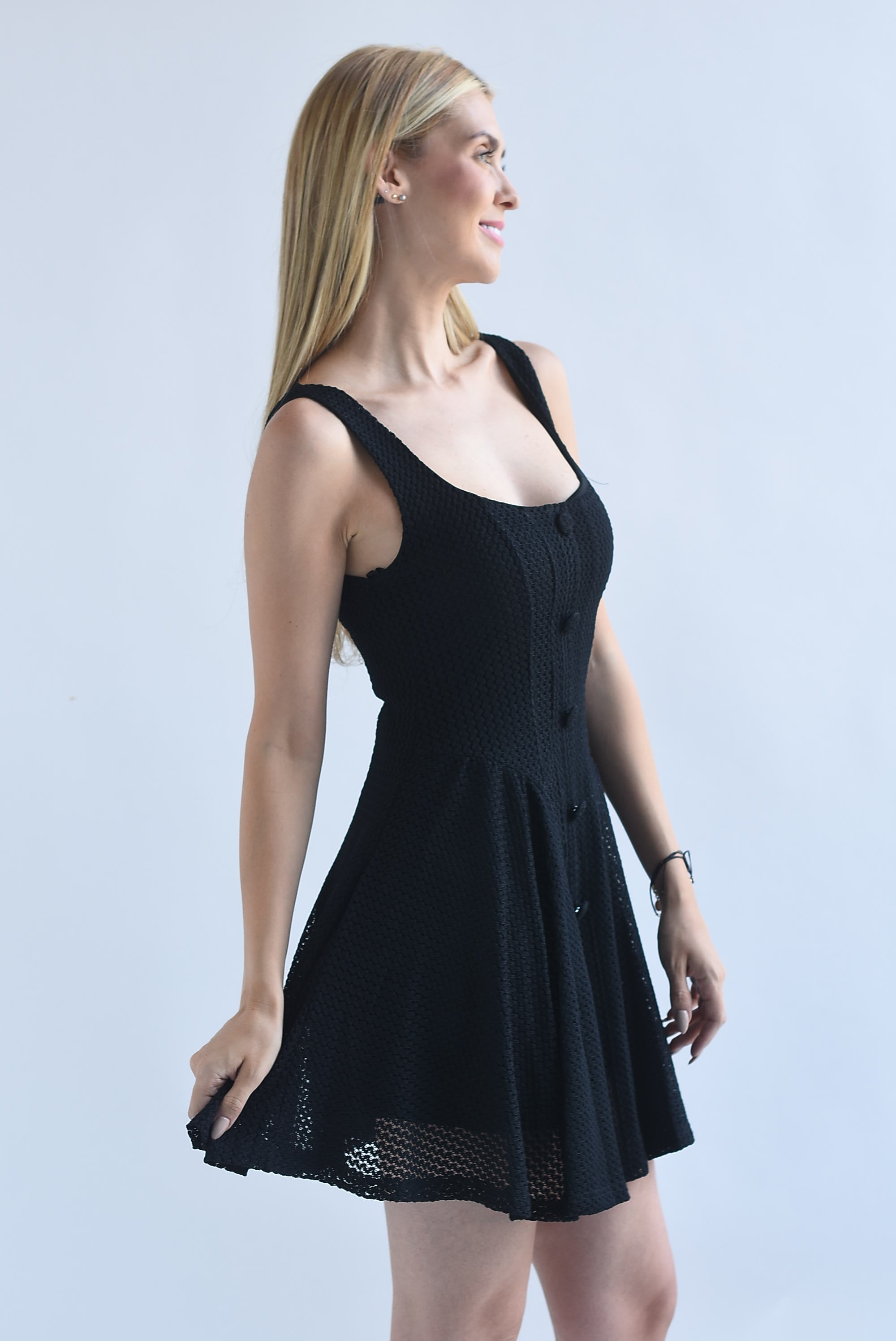 Vestido corto crochet