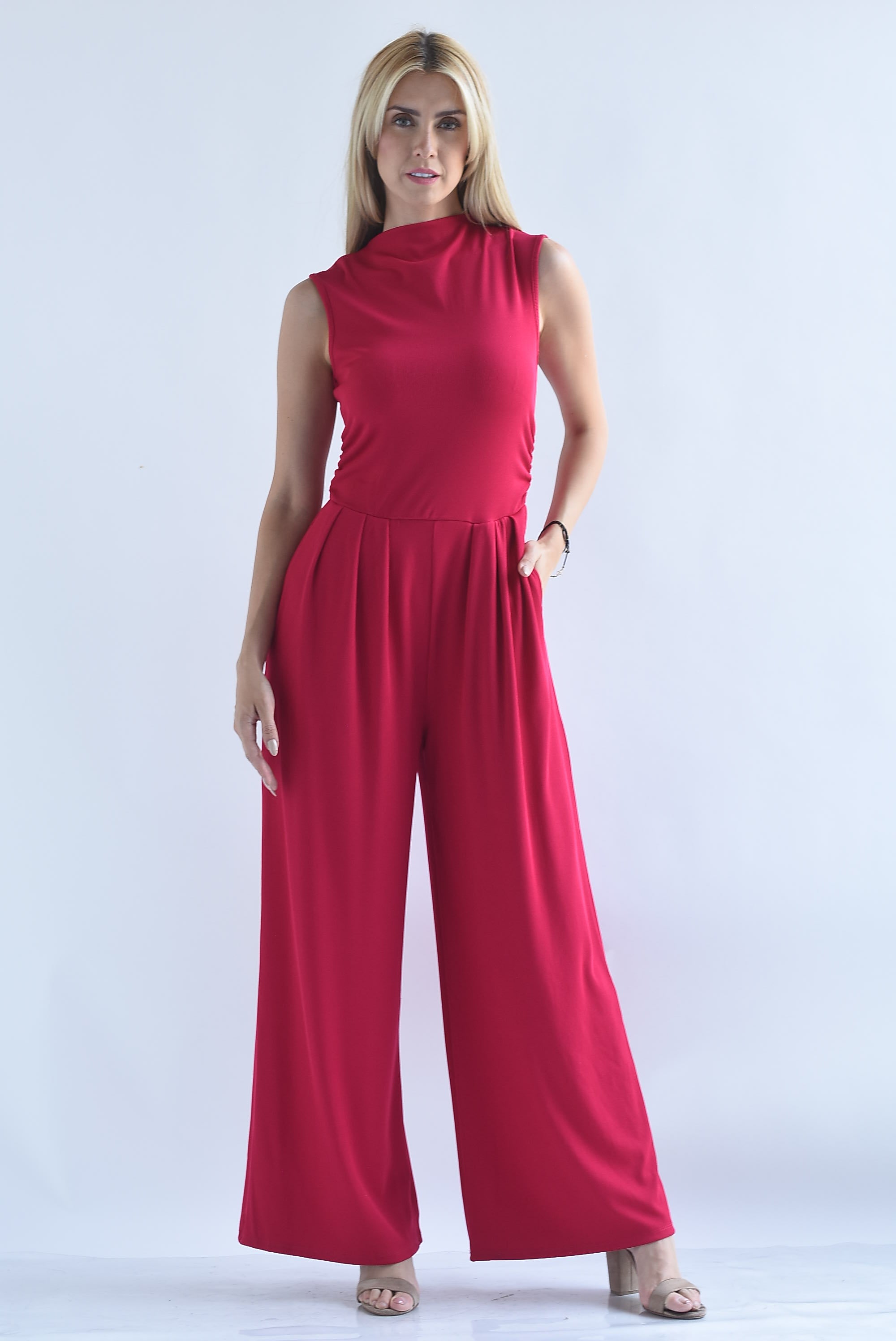 Jumpsuit wide leg acanalado