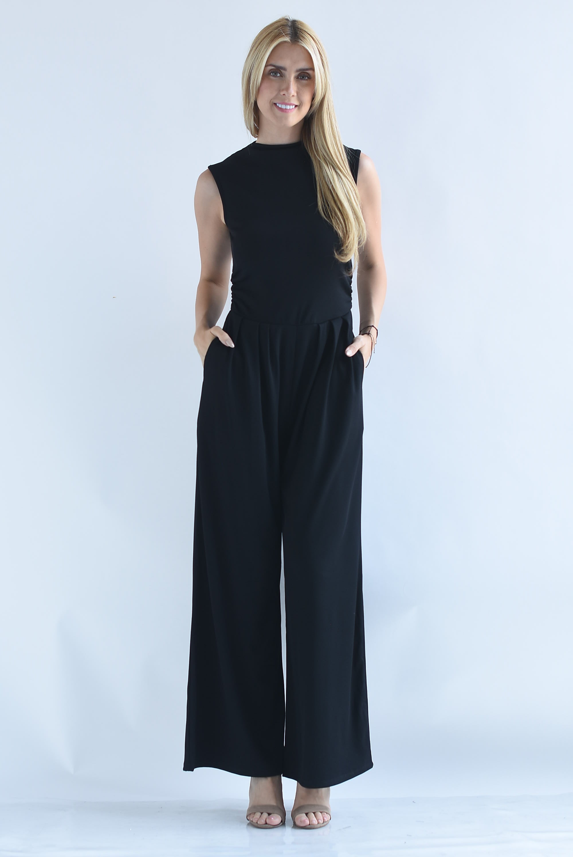 Jumpsuit wide leg acanalado