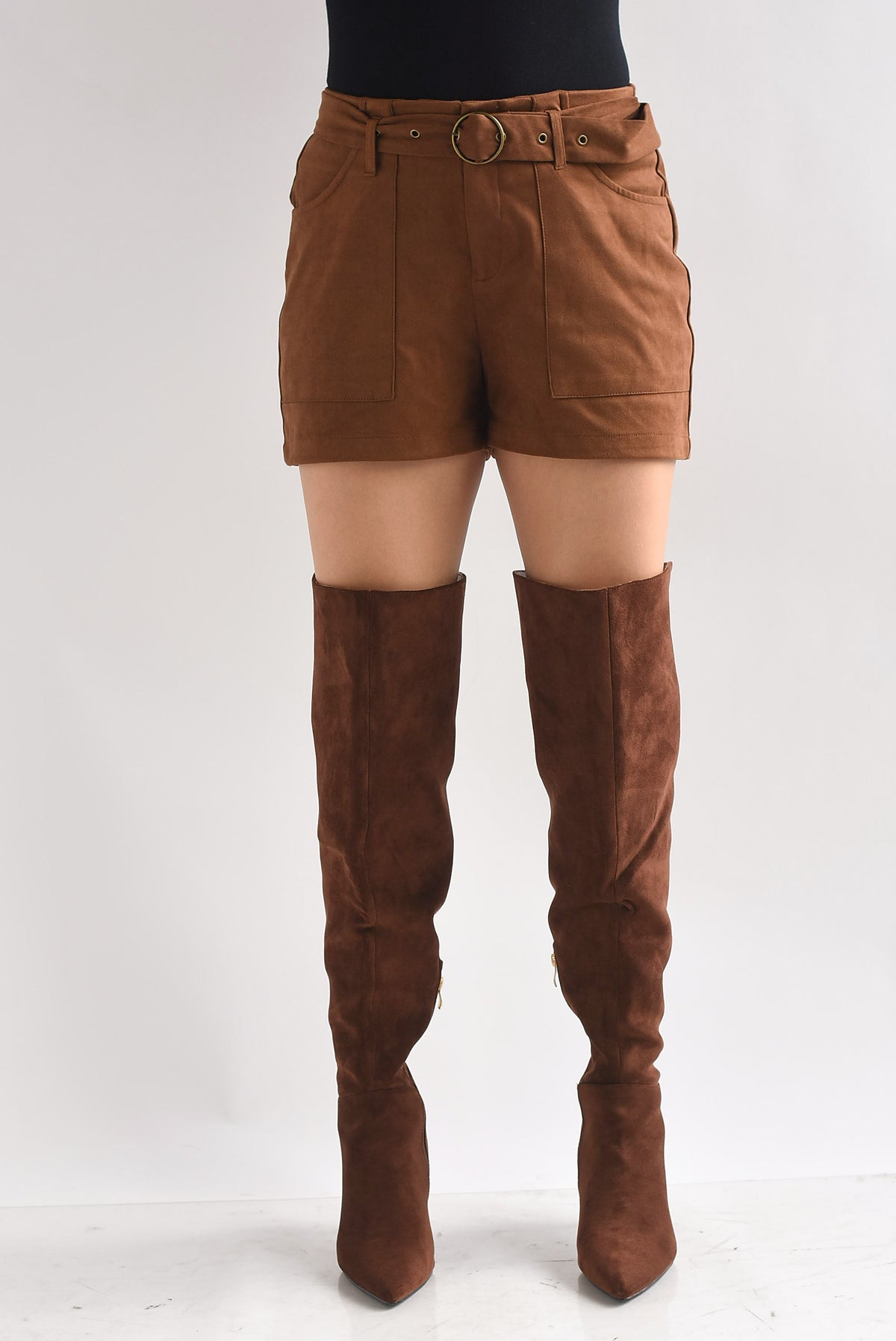 Short suede Café