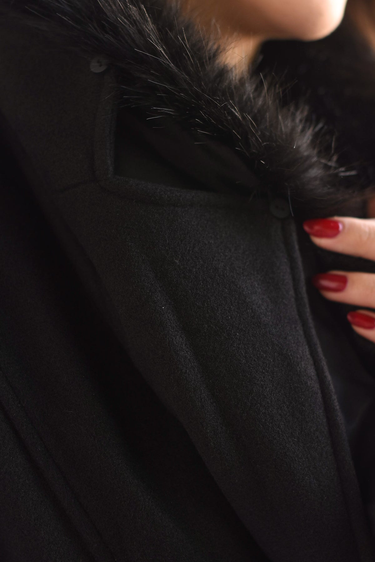 Chamarra bomber fleece cuello fur