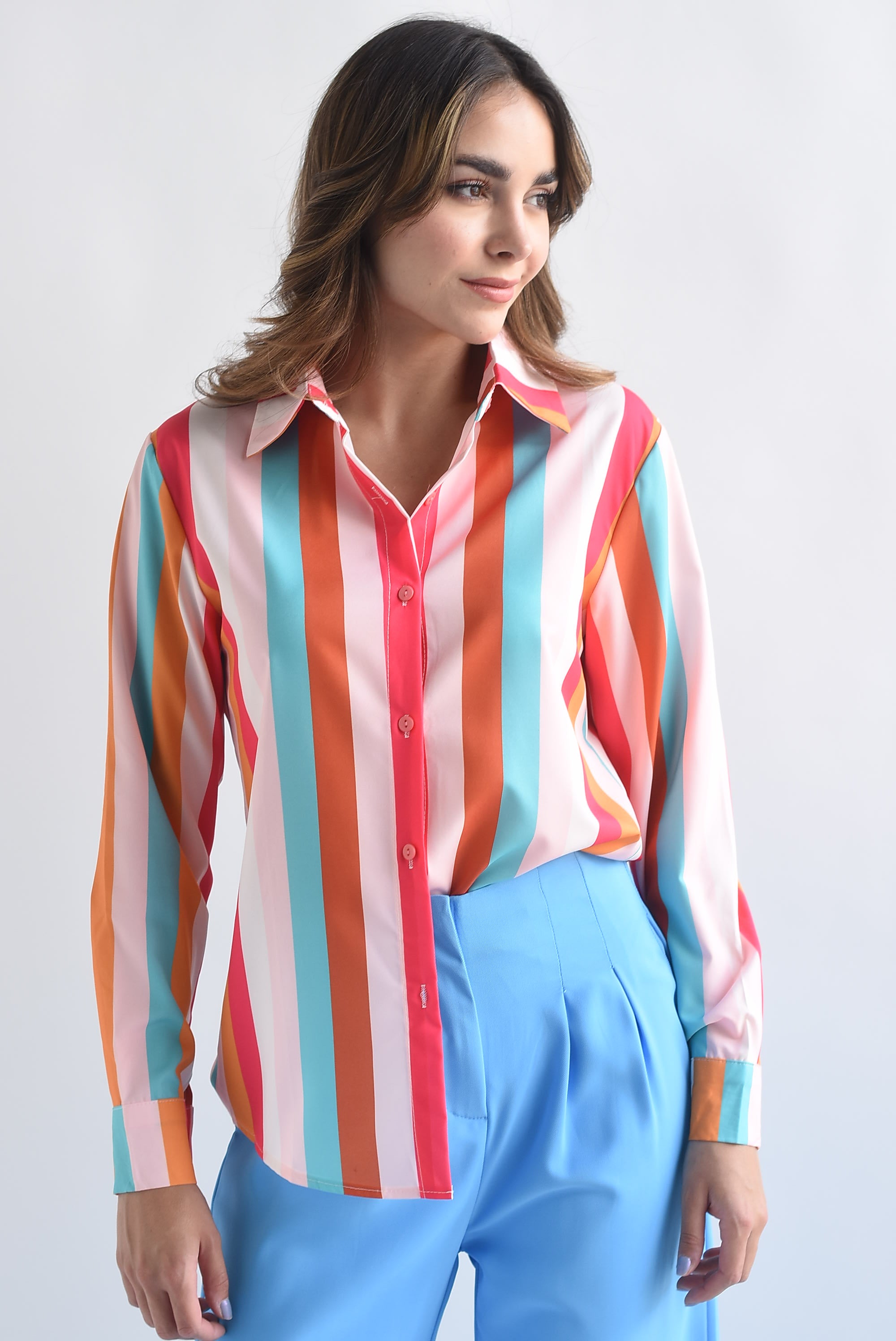 Camisa rayas Multicolor