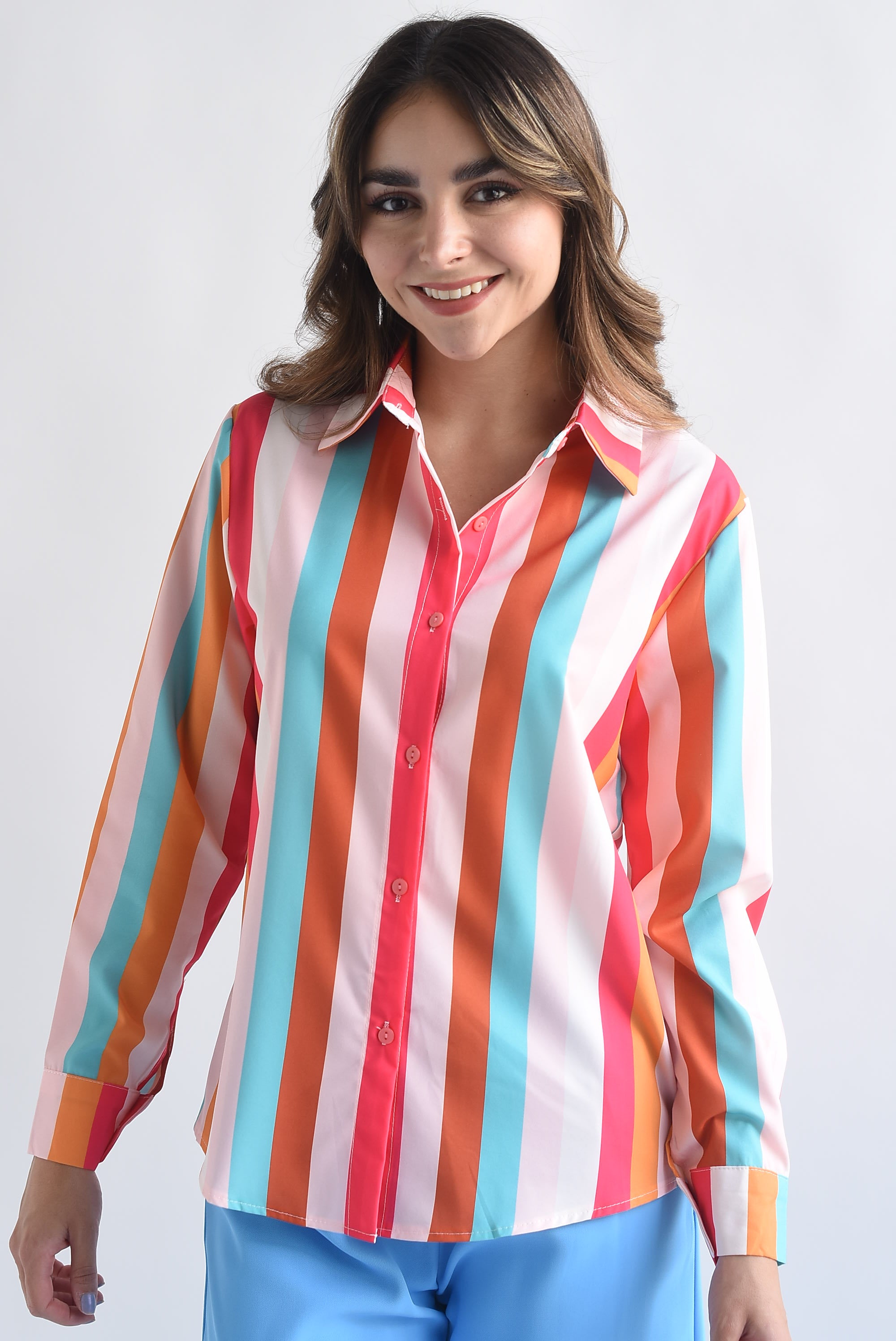 Camisa rayas Multicolor