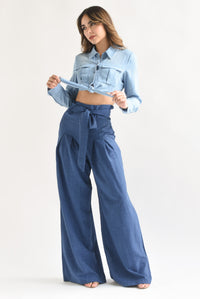 Fashion Styled Pantalón súper wide leg tipo Denim