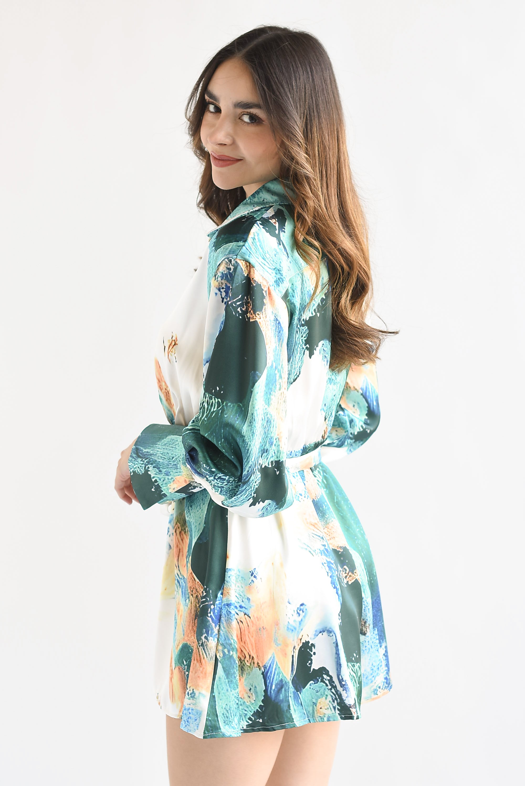 Romper satín Acuarela