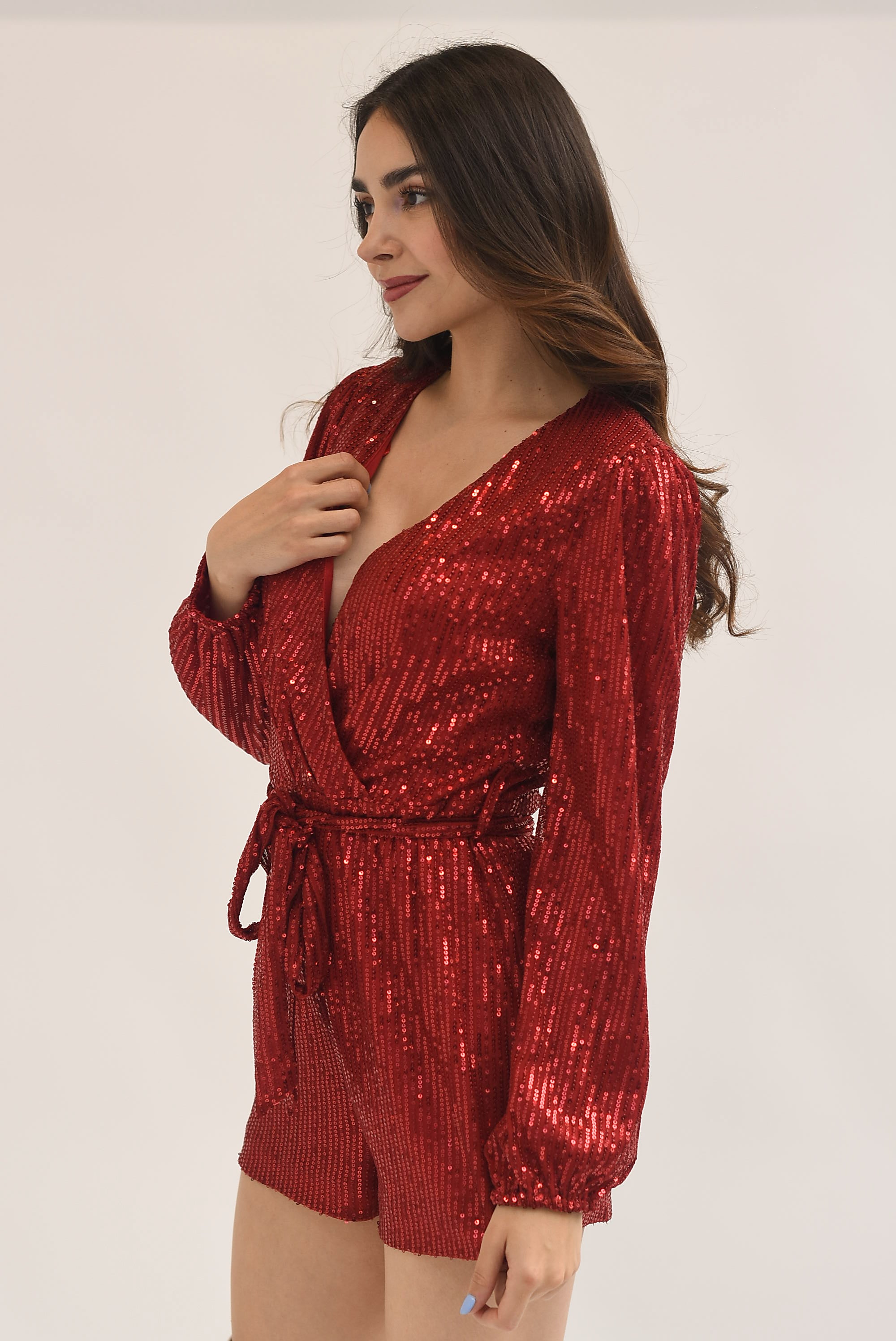 Romper lentejuela Rojo Cereza