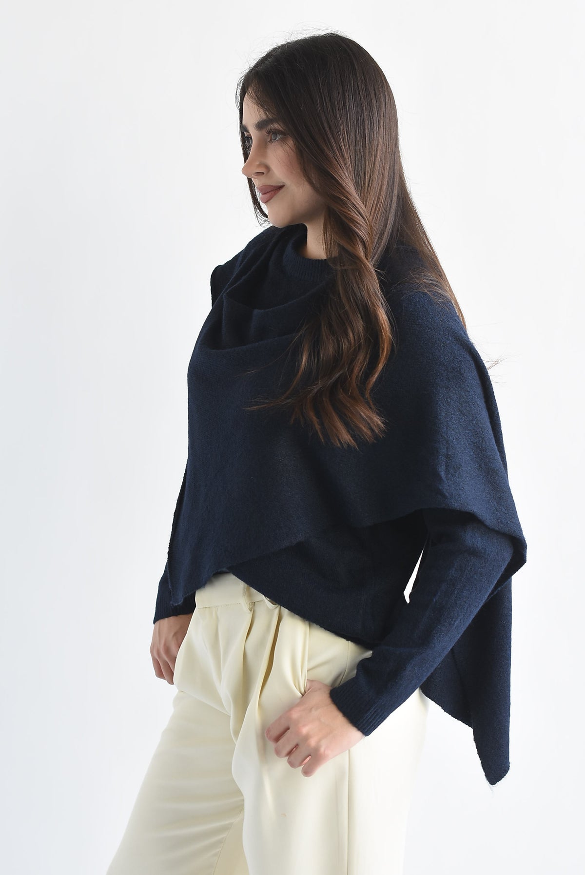 Sweater capa en sobreposición