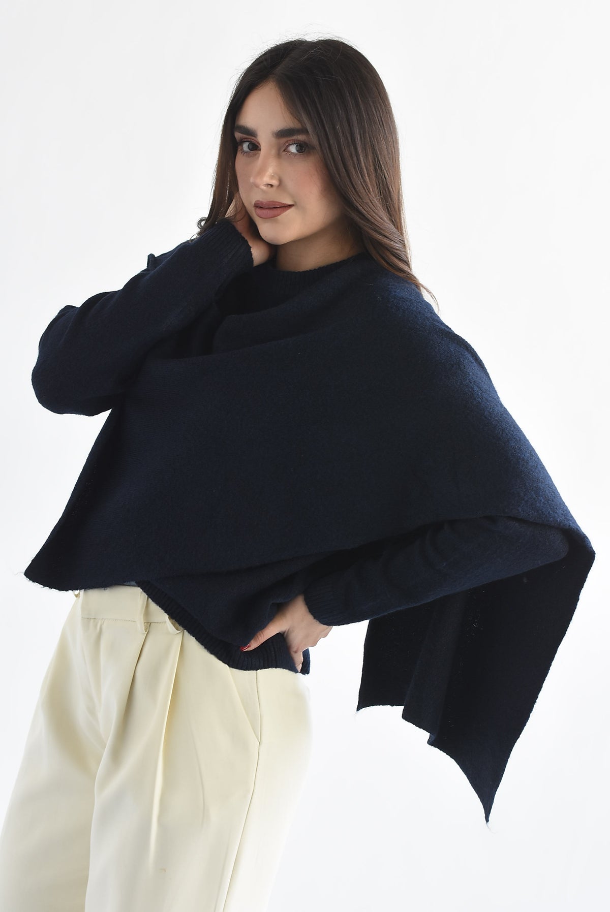 Sweater capa en sobreposición