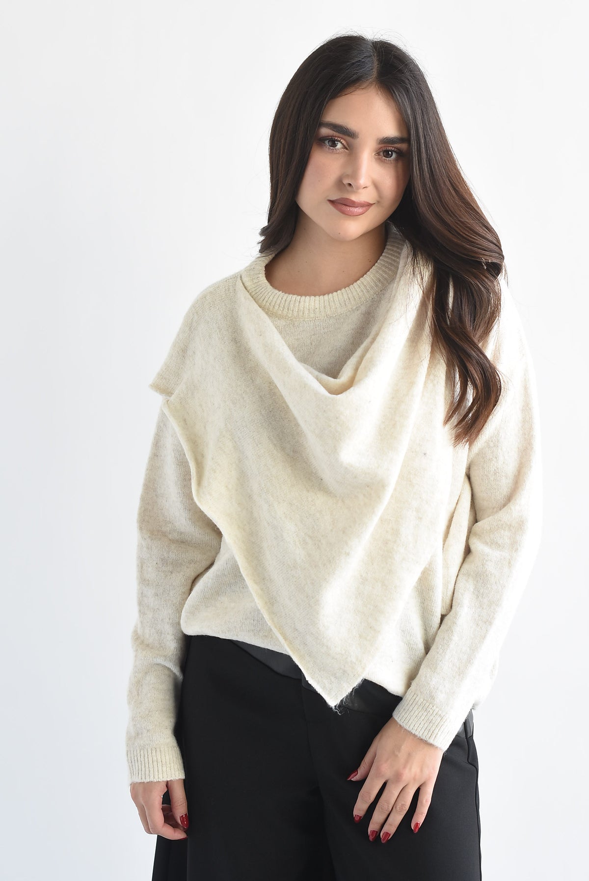 Sweater capa en sobreposición