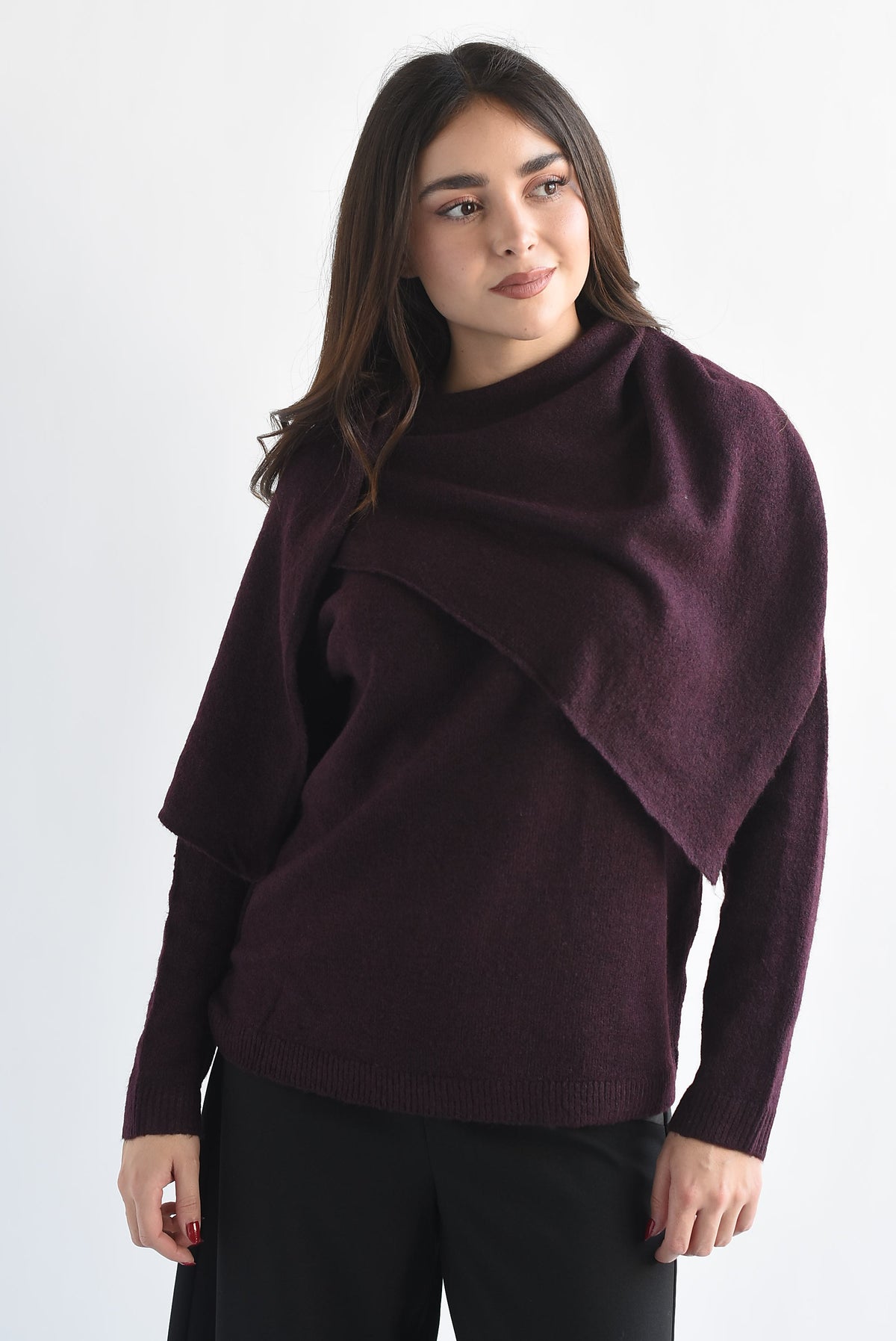 Sweater capa en sobreposición