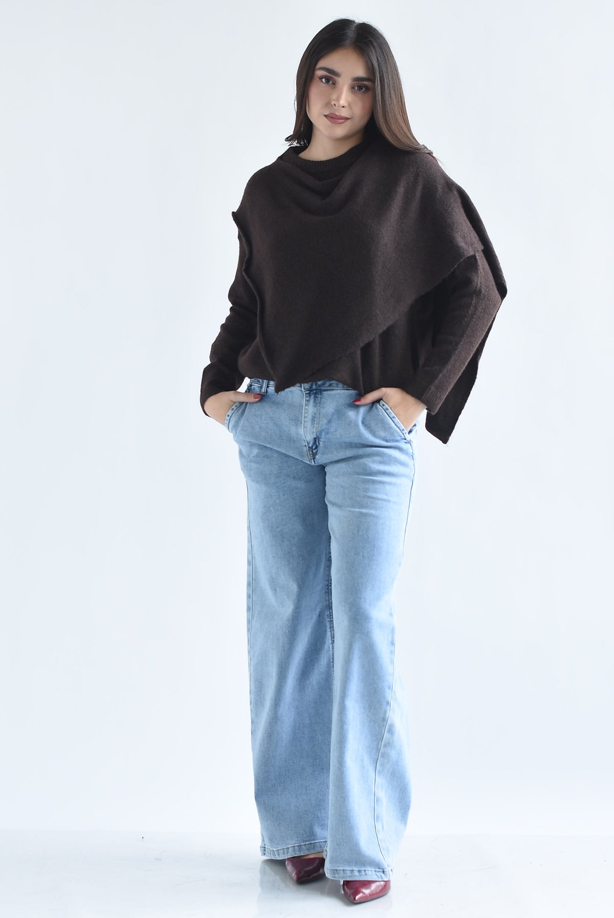 Sweater capa en sobreposición
