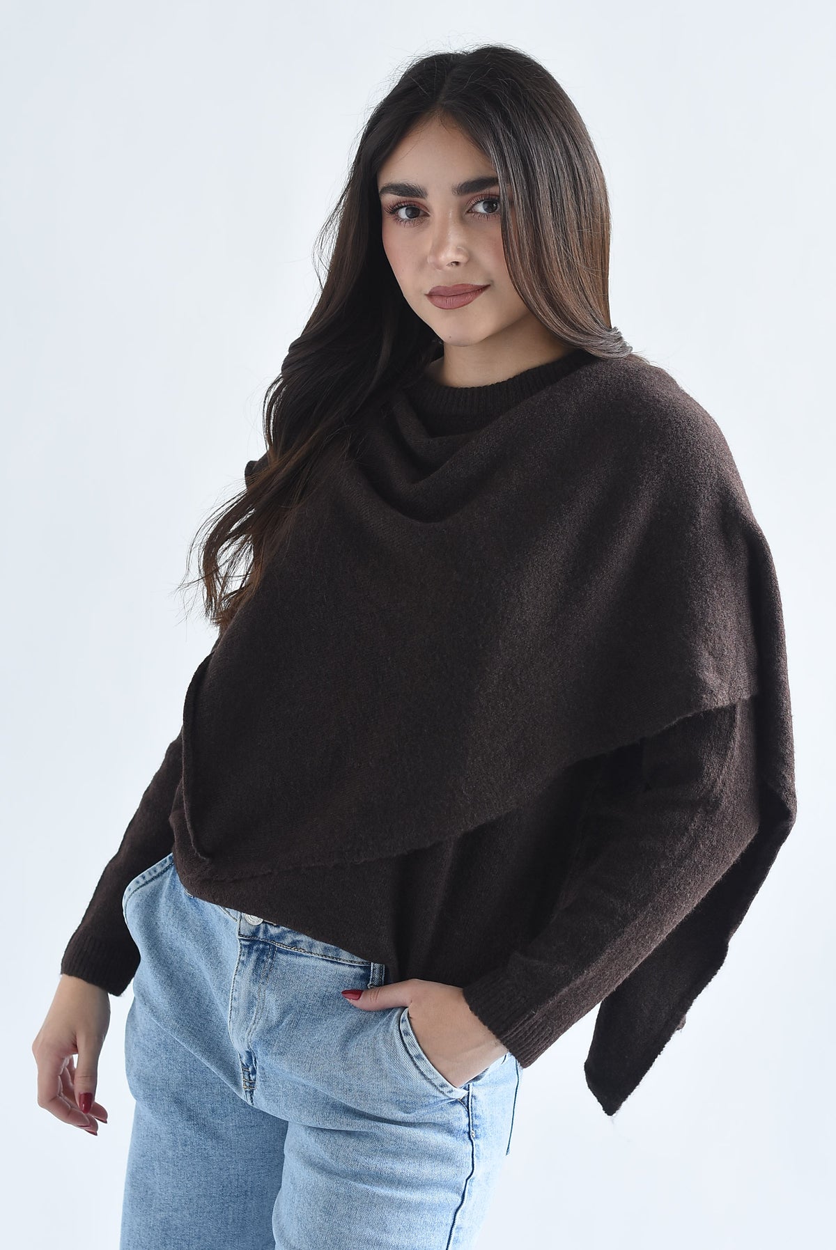Sweater capa en sobreposición