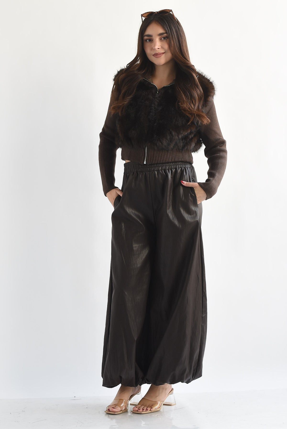 PREVENTA Sweater cierre fur