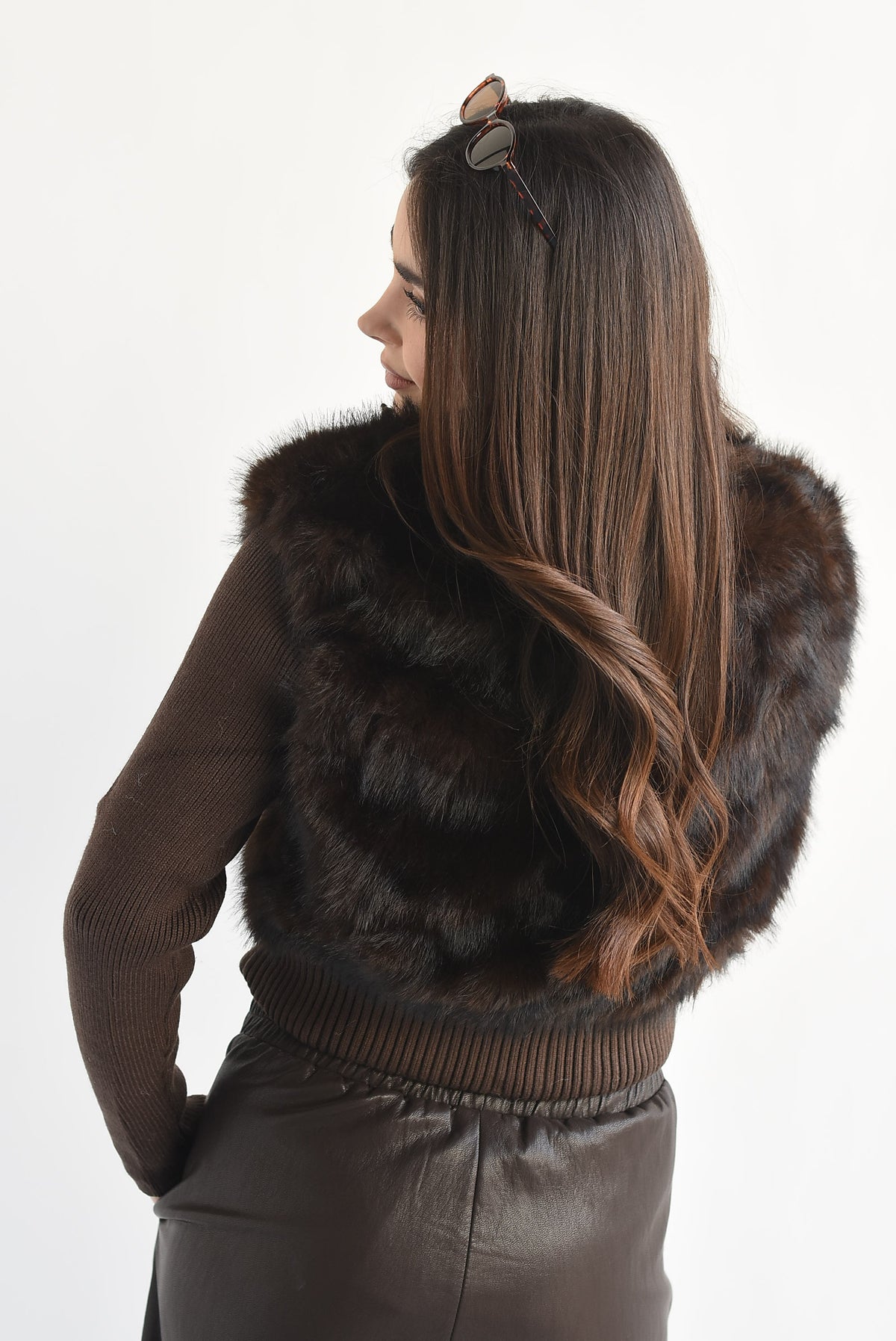 PREVENTA Sweater cierre fur