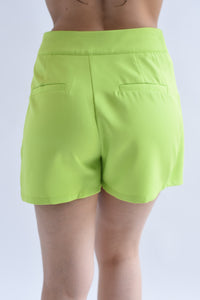 Fashion Styled Skort pretina asimétrica Lime