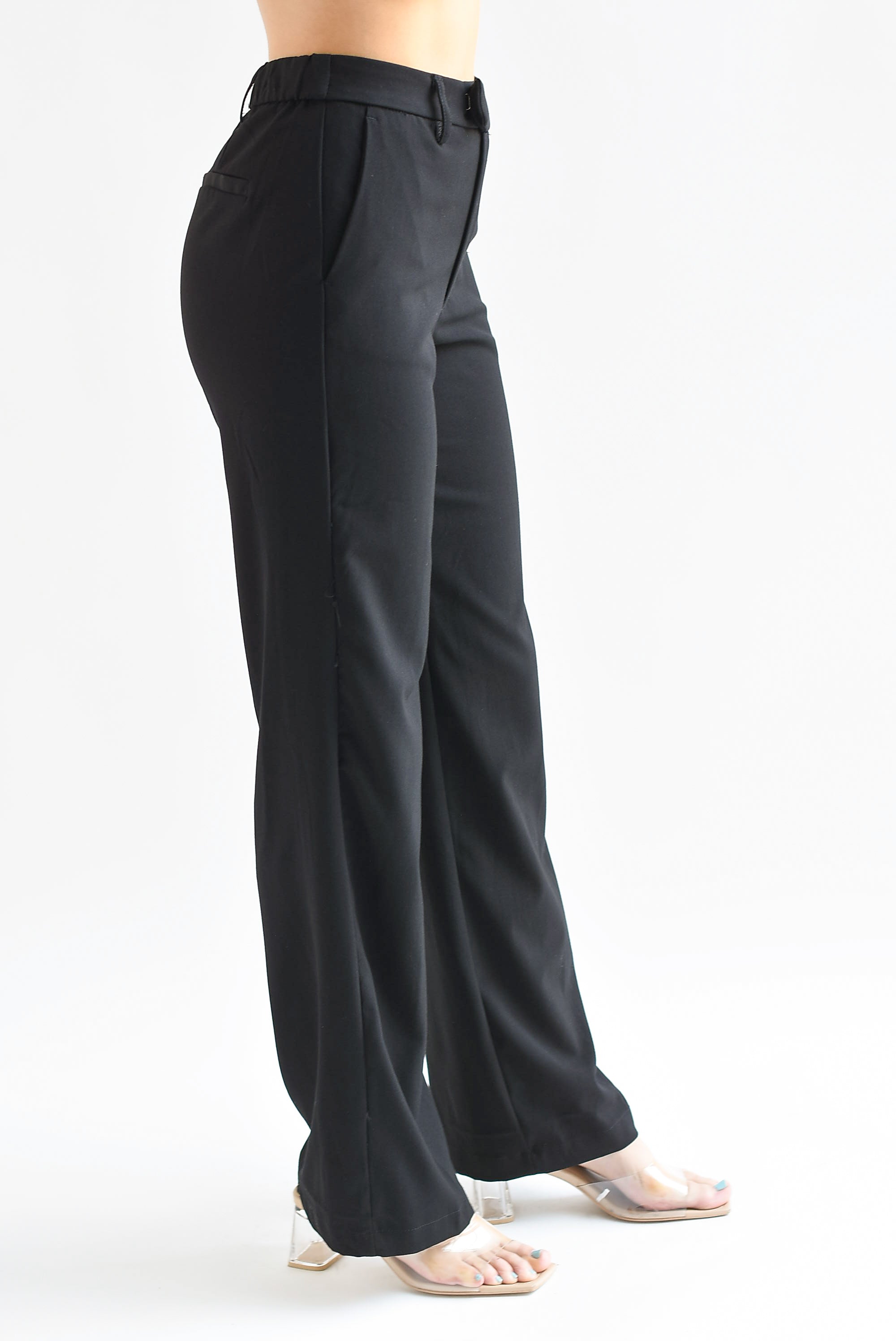 Pantalón pierna ancha Negro