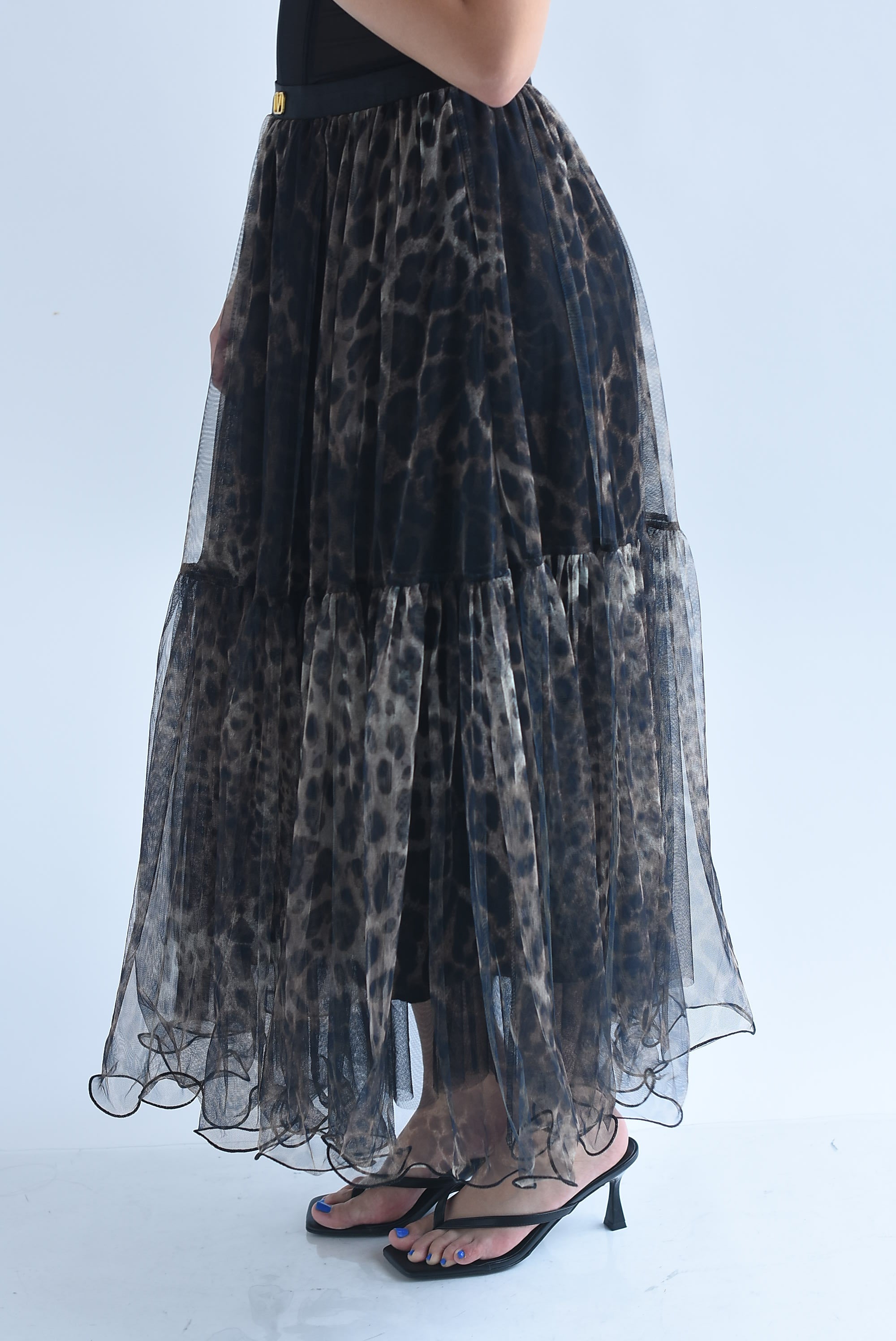 Falda doble tulle Leopardo
